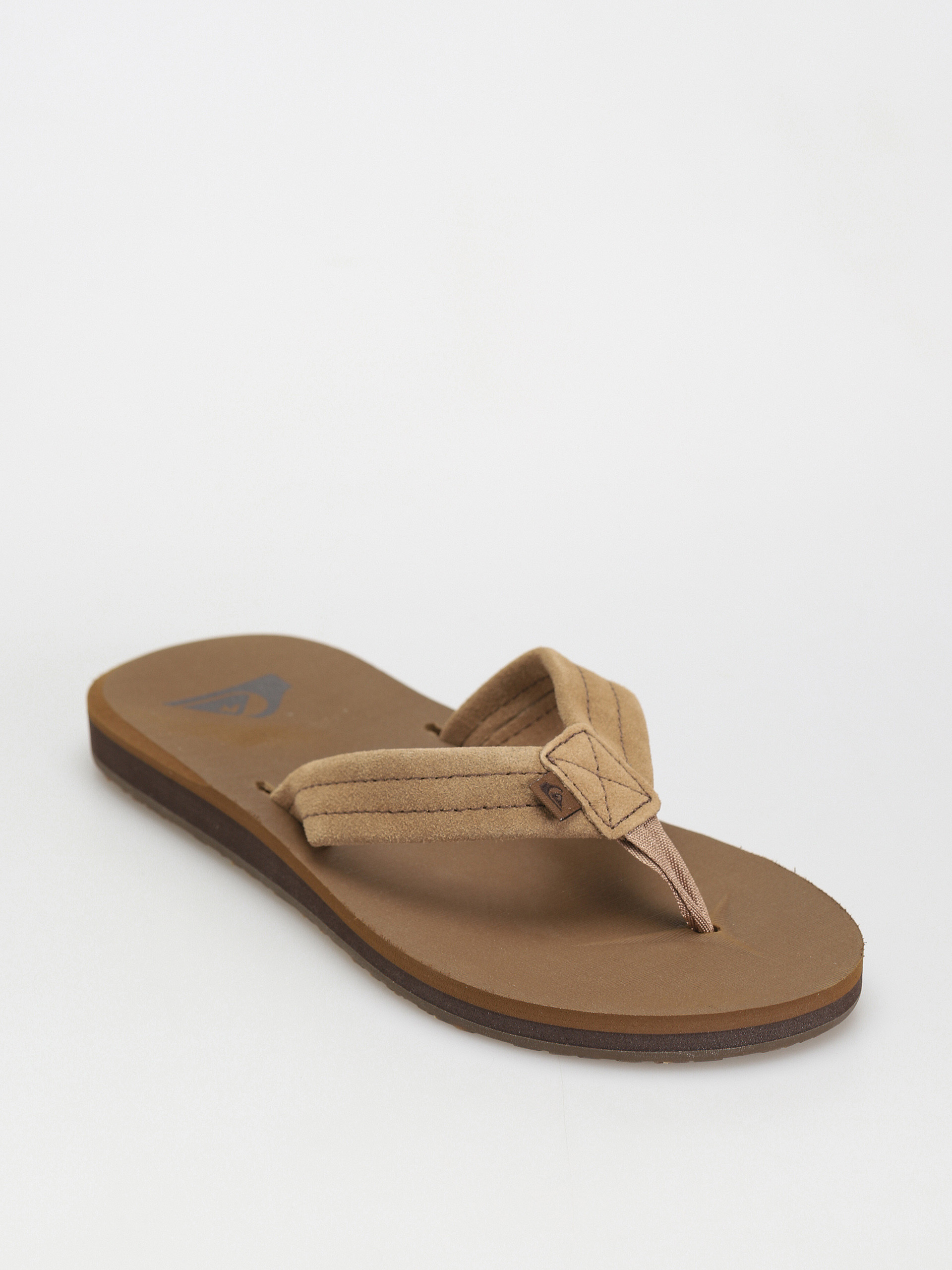 Papuci de plajă Quiksilver Carver Suede Core (tan 1)