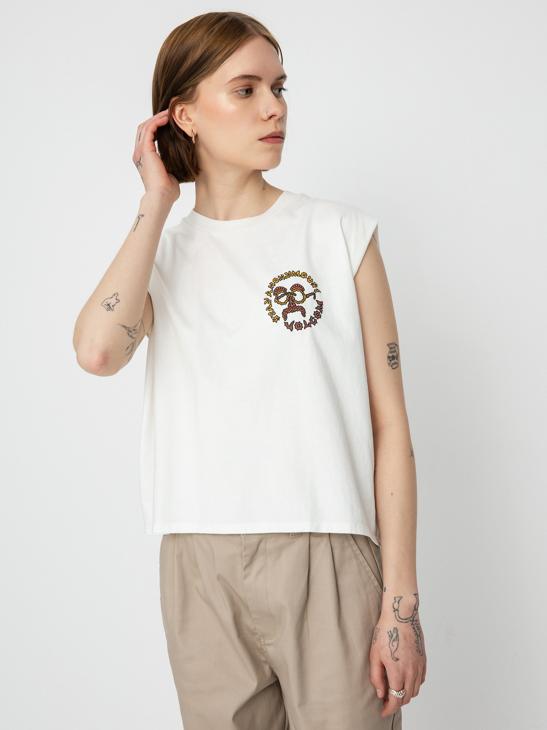 Tricou Volcom Connected Minds Wmn (star white)