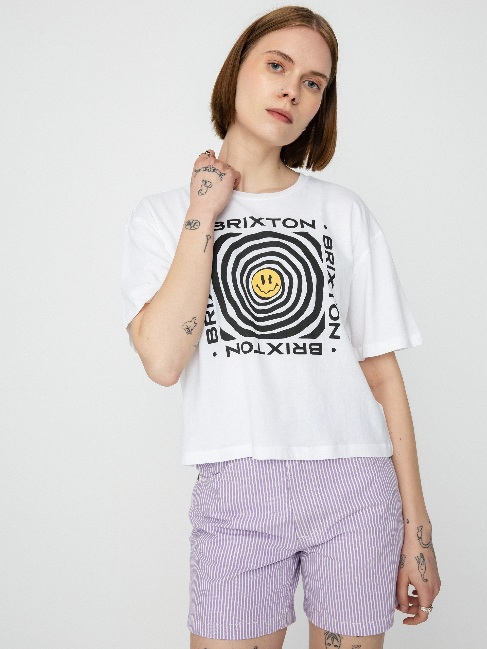 Tricou Brixton Dizzy Skimmer Wmn (white)
