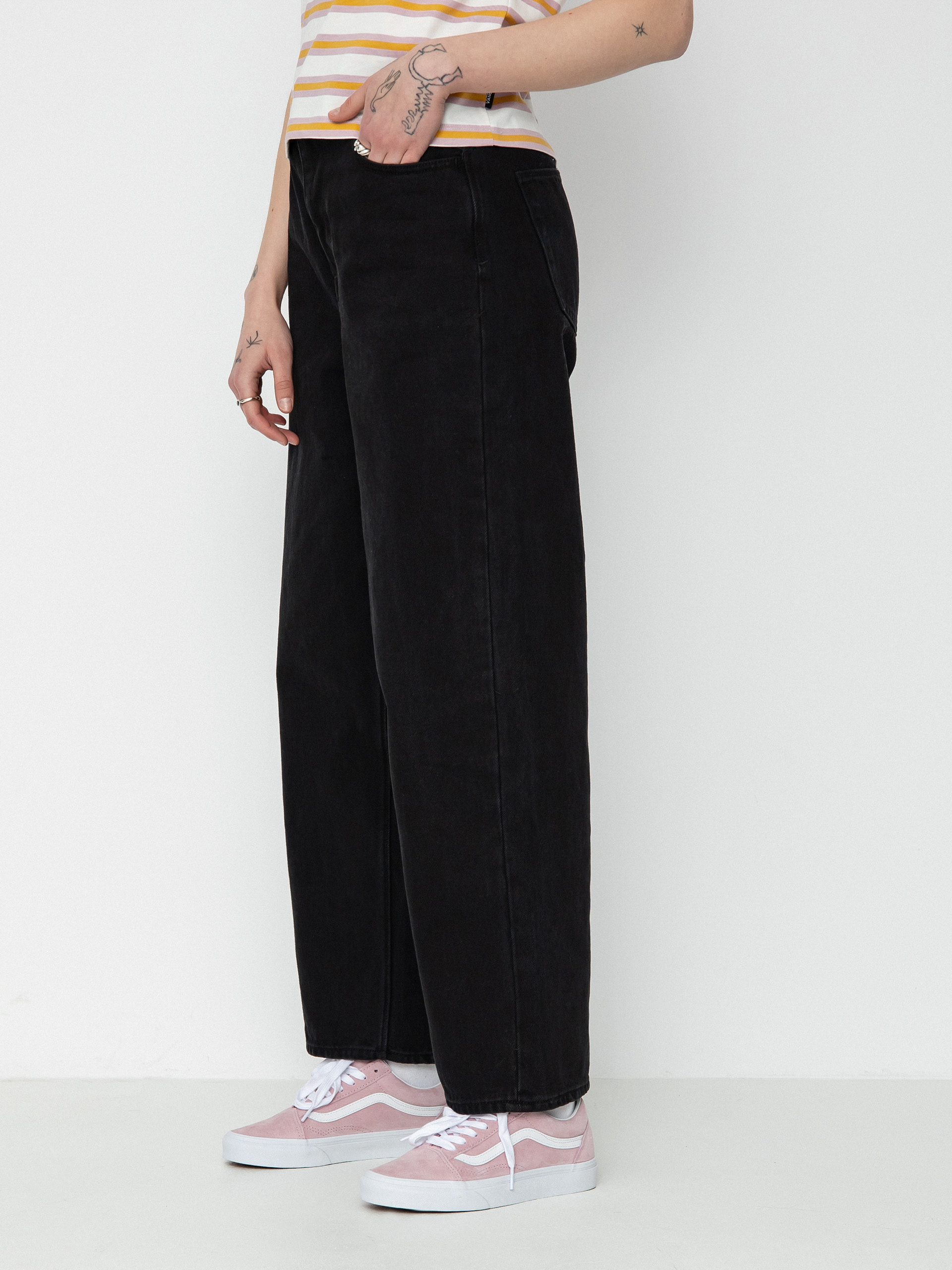 Pantaloni Volcom Weellow Denim Wmn (black)