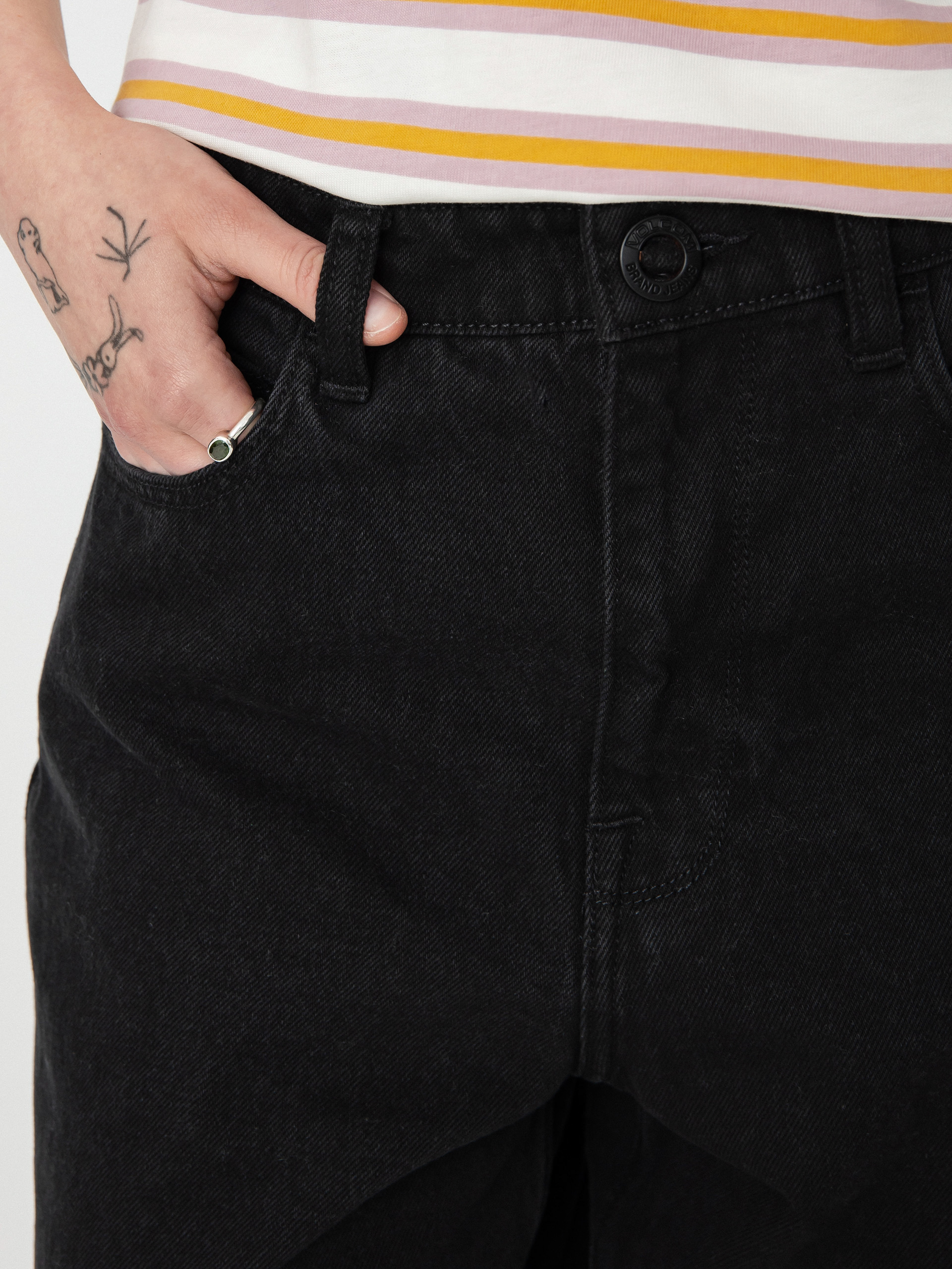 Pantaloni Volcom Weellow Denim Wmn (black)