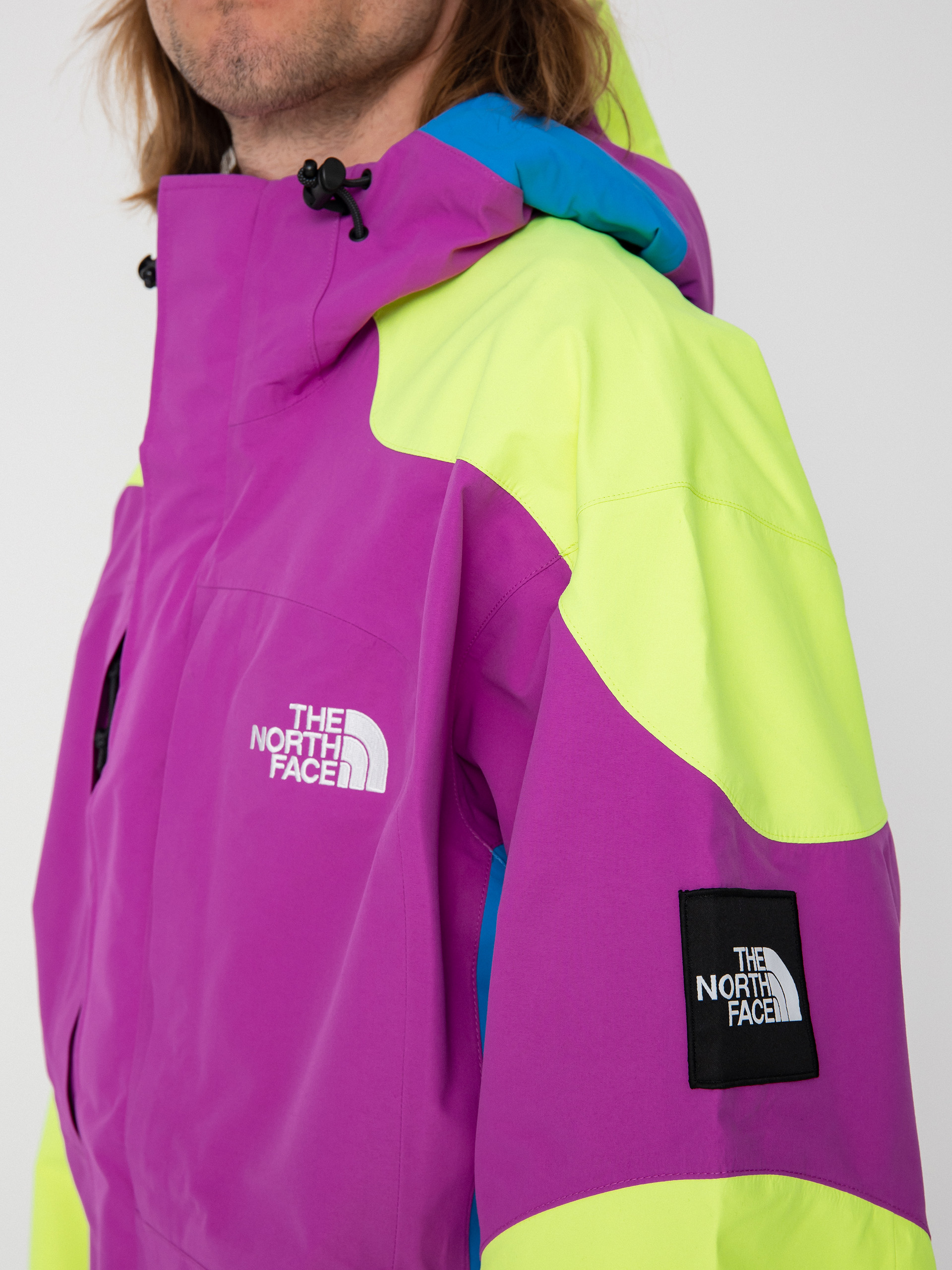 Geacă The North Face 3L Dryvent Carduelis (purple cactus flower/led yellow/super sonic blue)