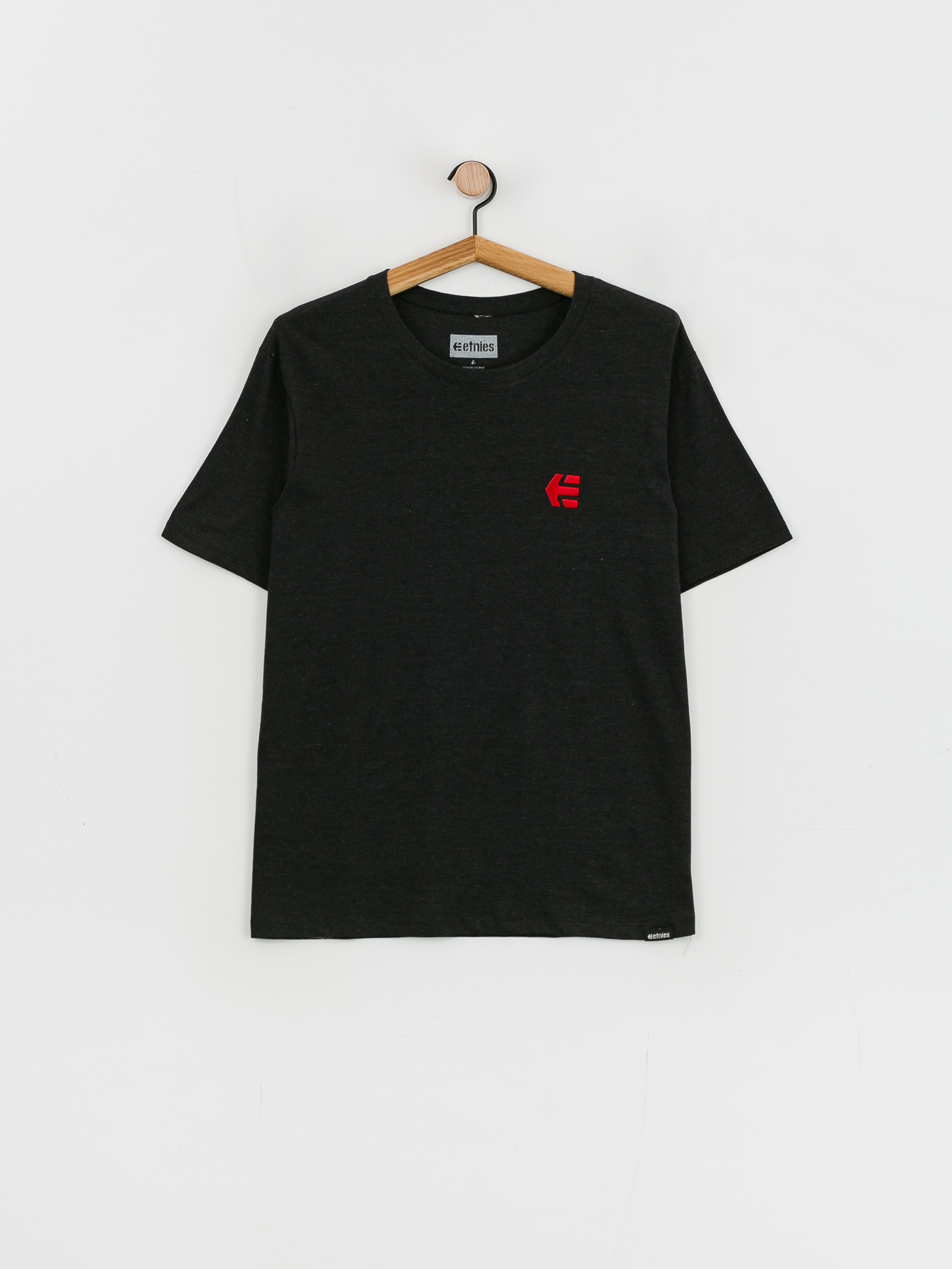 Tricou Etnies Icon Quick Dry (black/red)