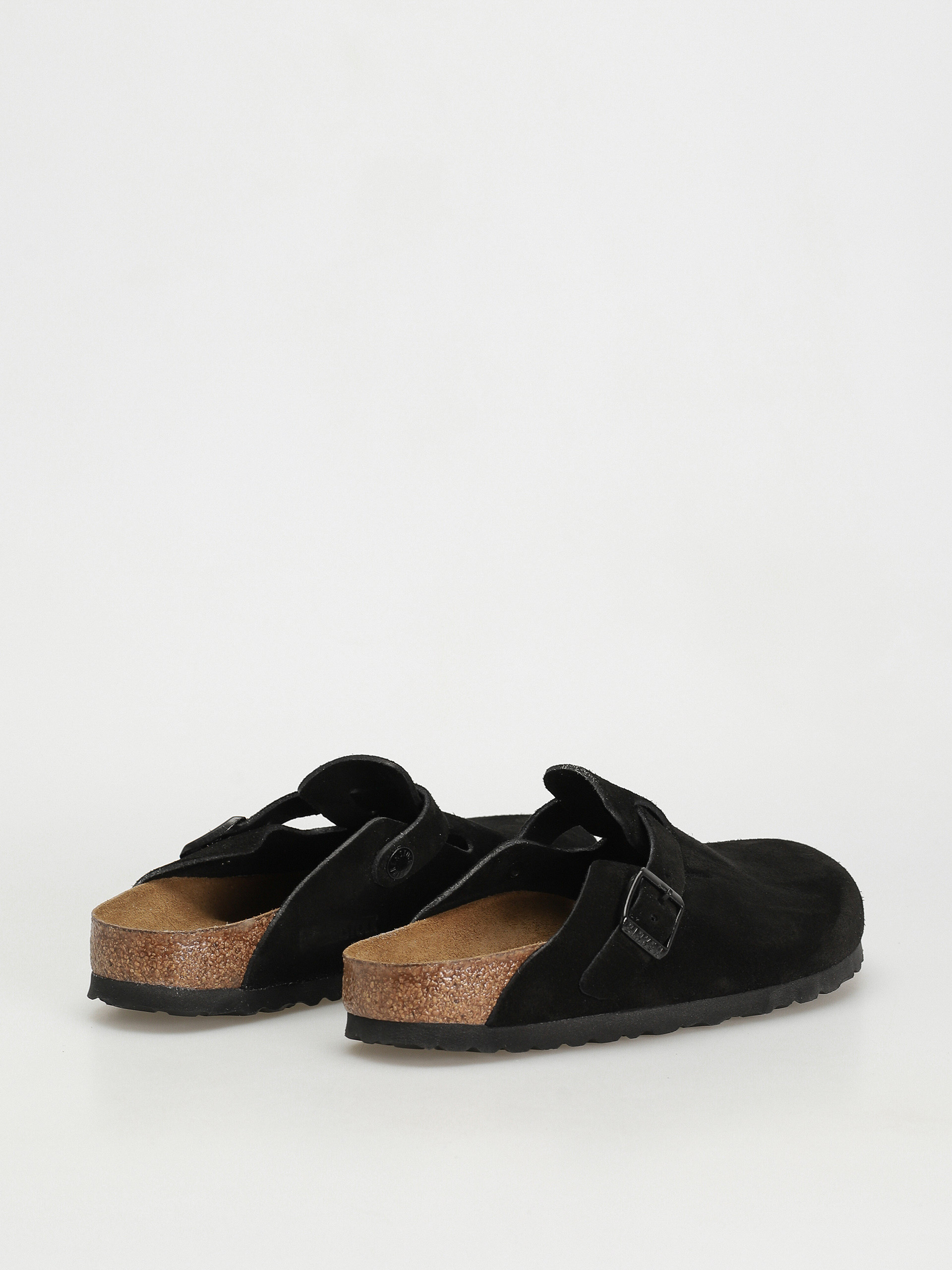 Șlapi Birkenstock Boston Suede Narrow Wmn (black)
