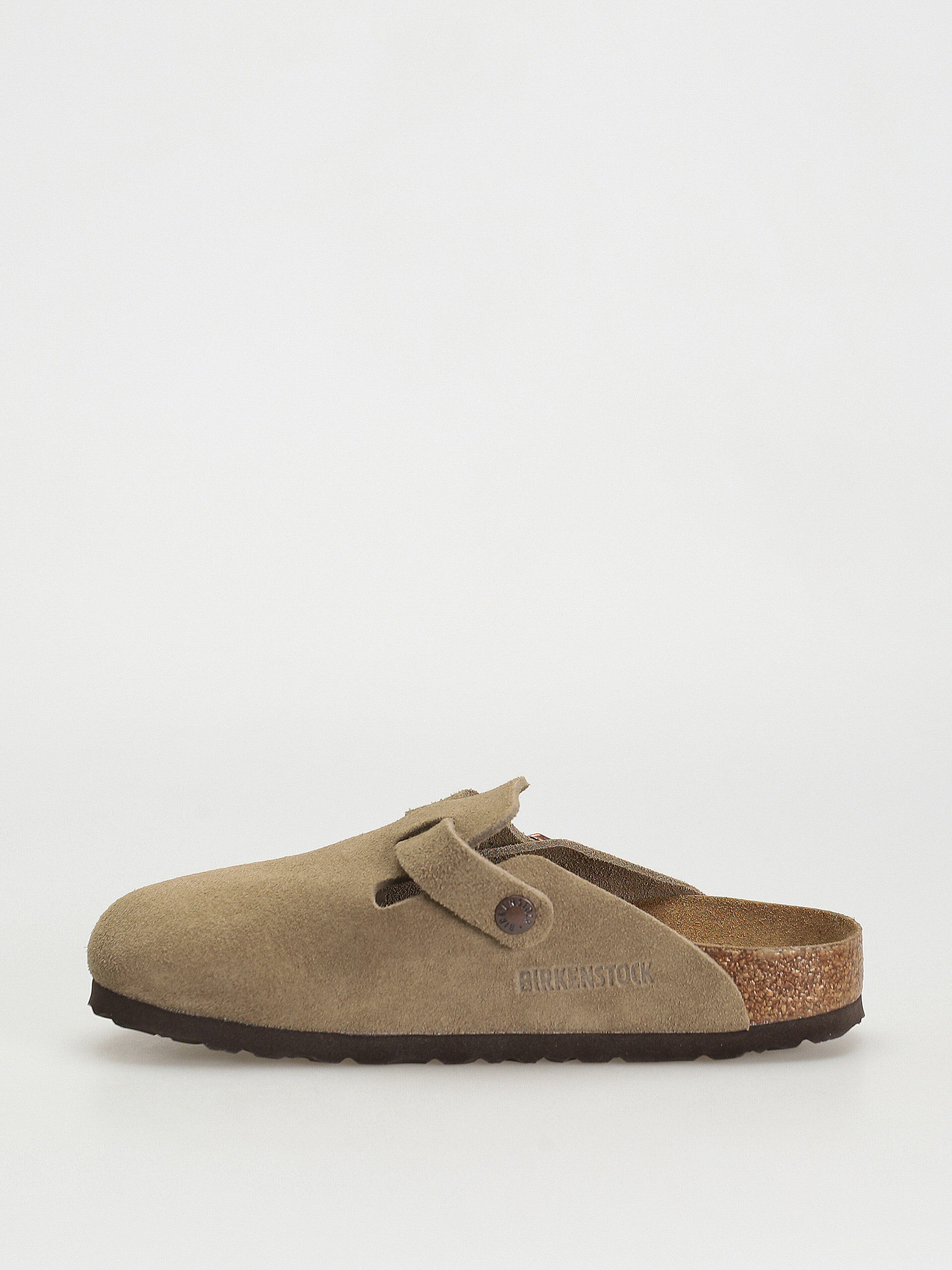 Șlapi Birkenstock Boston SFB Suede Narrow Wmn (taupe)