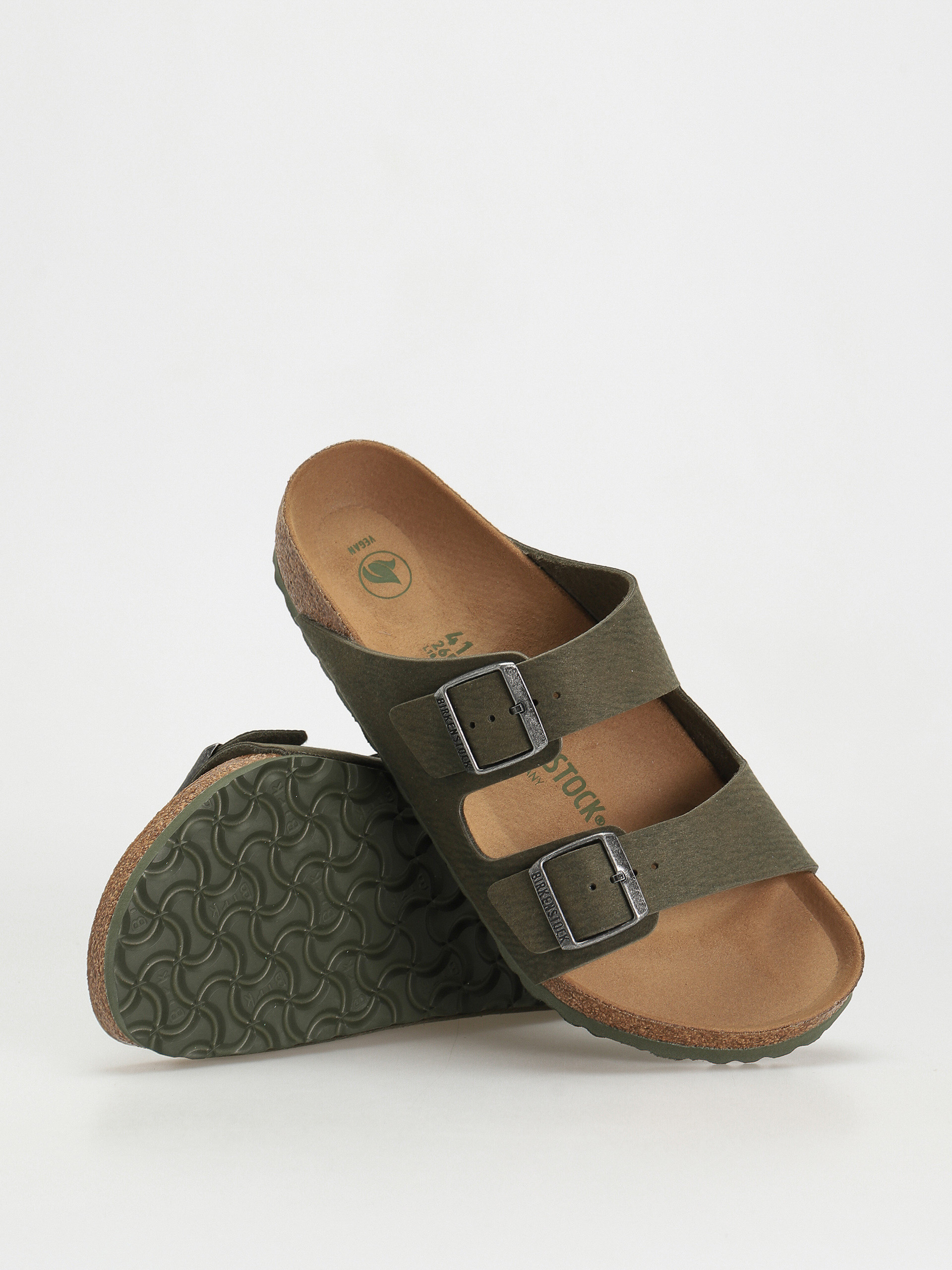 Șlapi Birkenstock Arizona Vegan Regular (desert dust thyme)