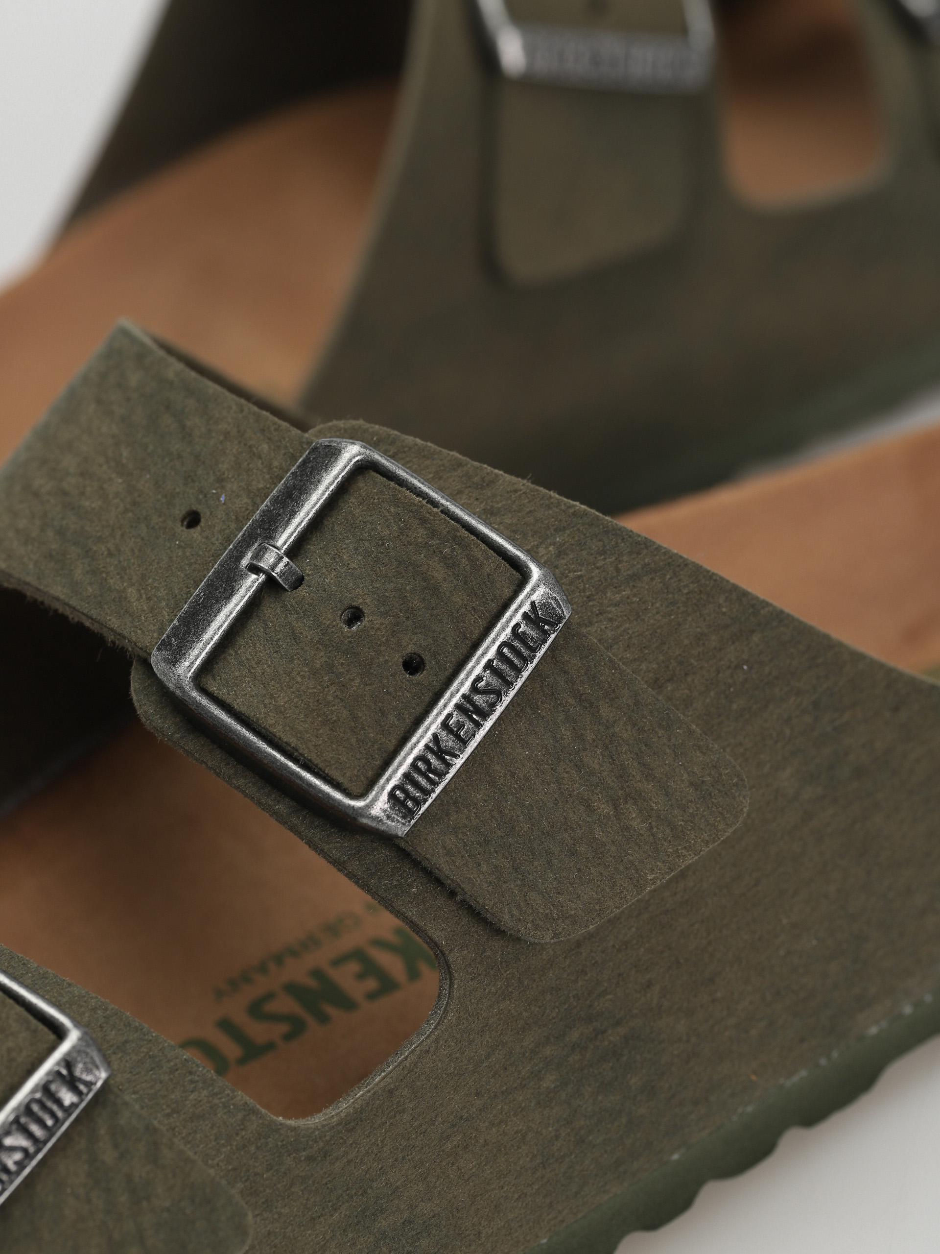 Șlapi Birkenstock Arizona Vegan Regular (desert dust thyme)