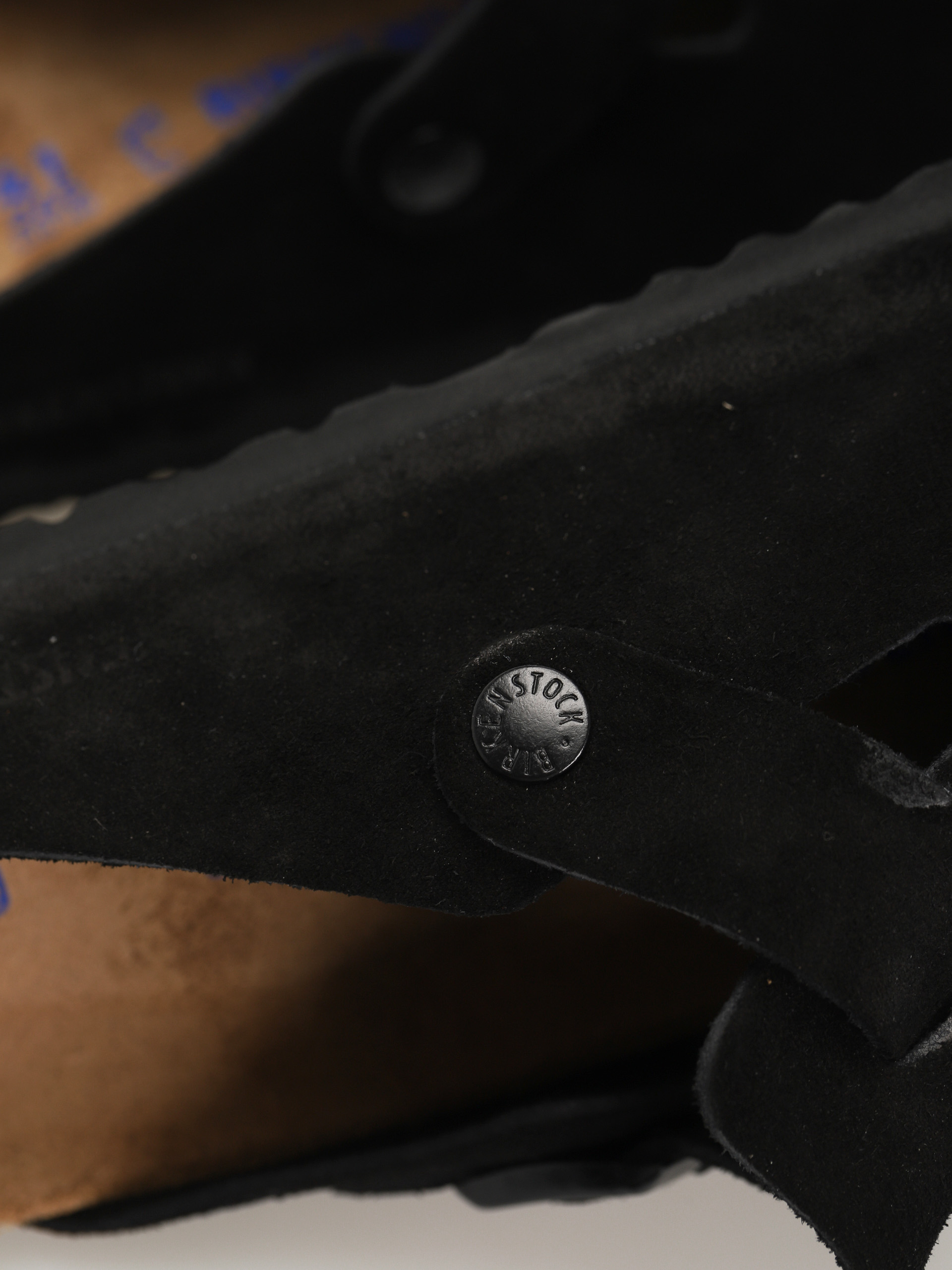 Șlapi Birkenstock Boston Suede Regular (black)