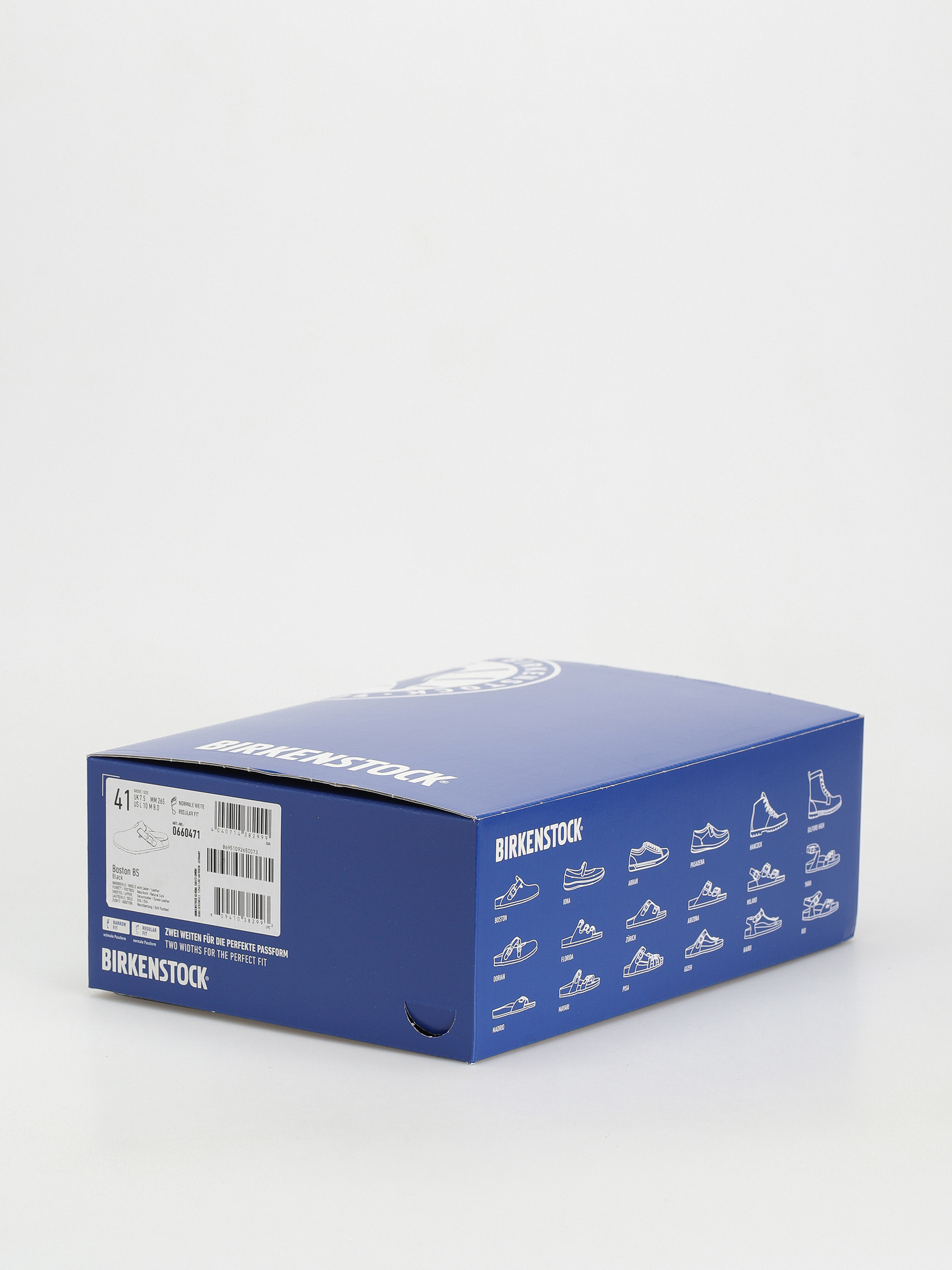 Șlapi Birkenstock Boston Suede Regular (black)