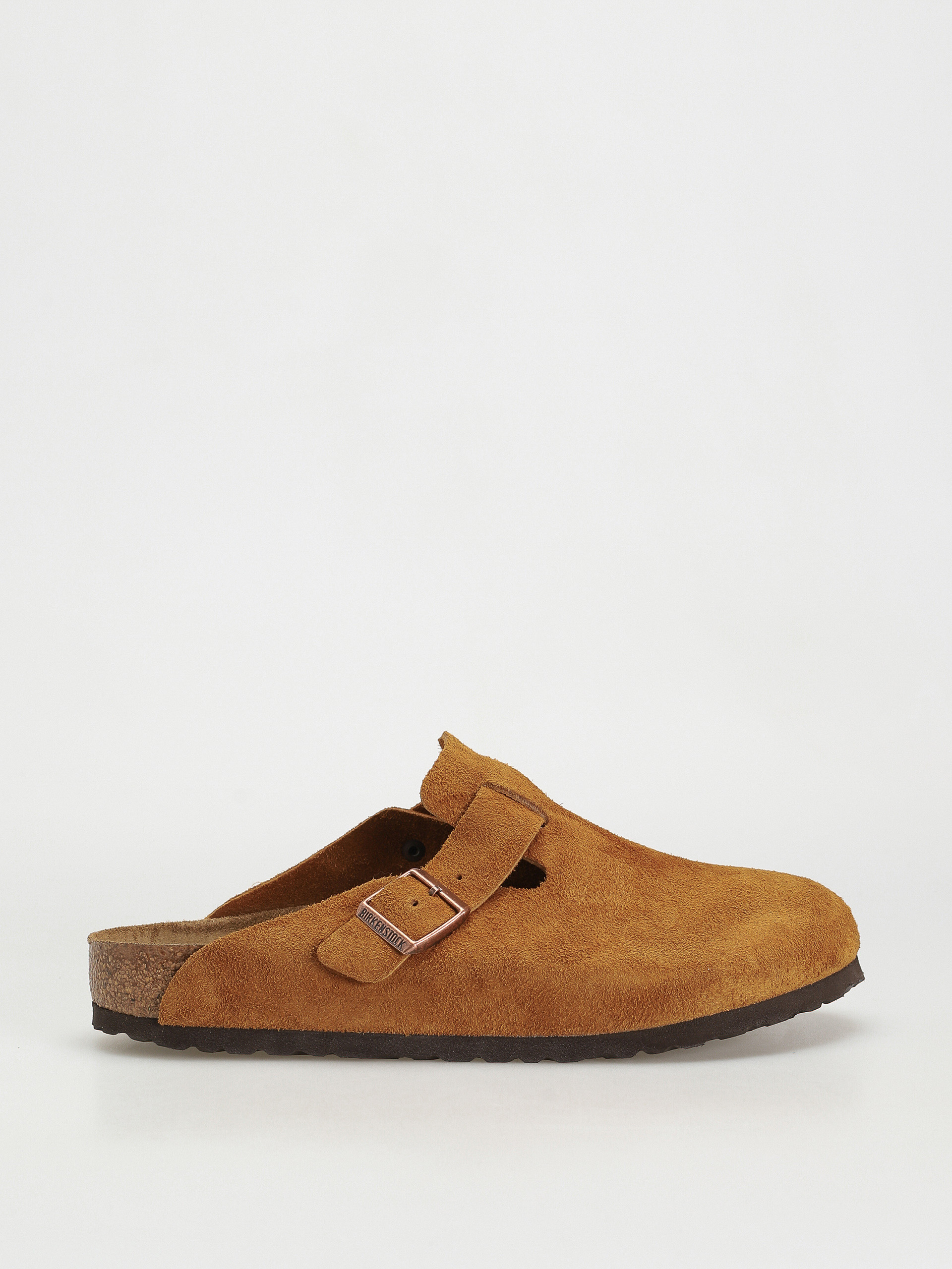 Șlapi Birkenstock Boston Suede Regular (mink)