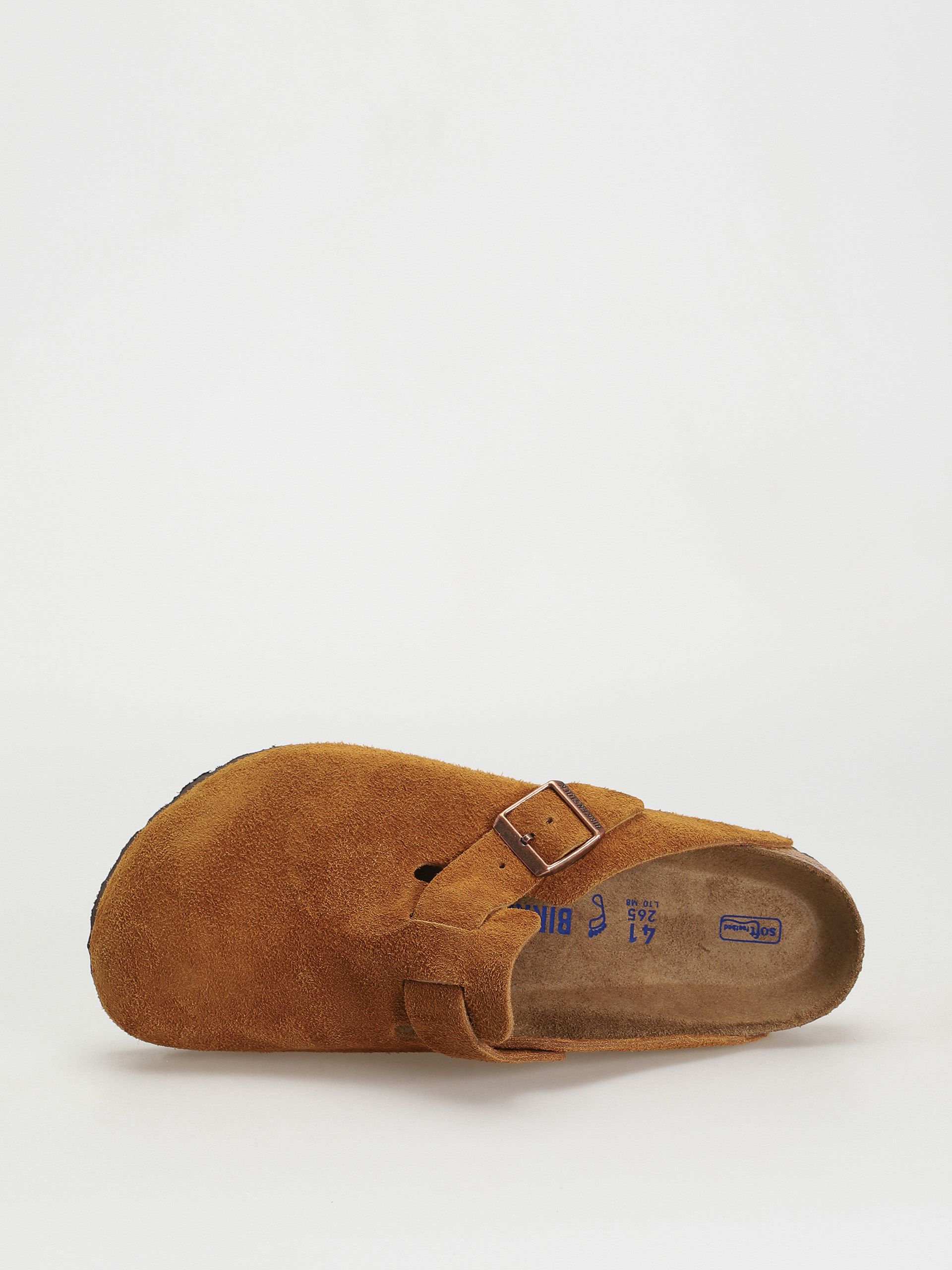 Șlapi Birkenstock Boston Suede Regular (mink)