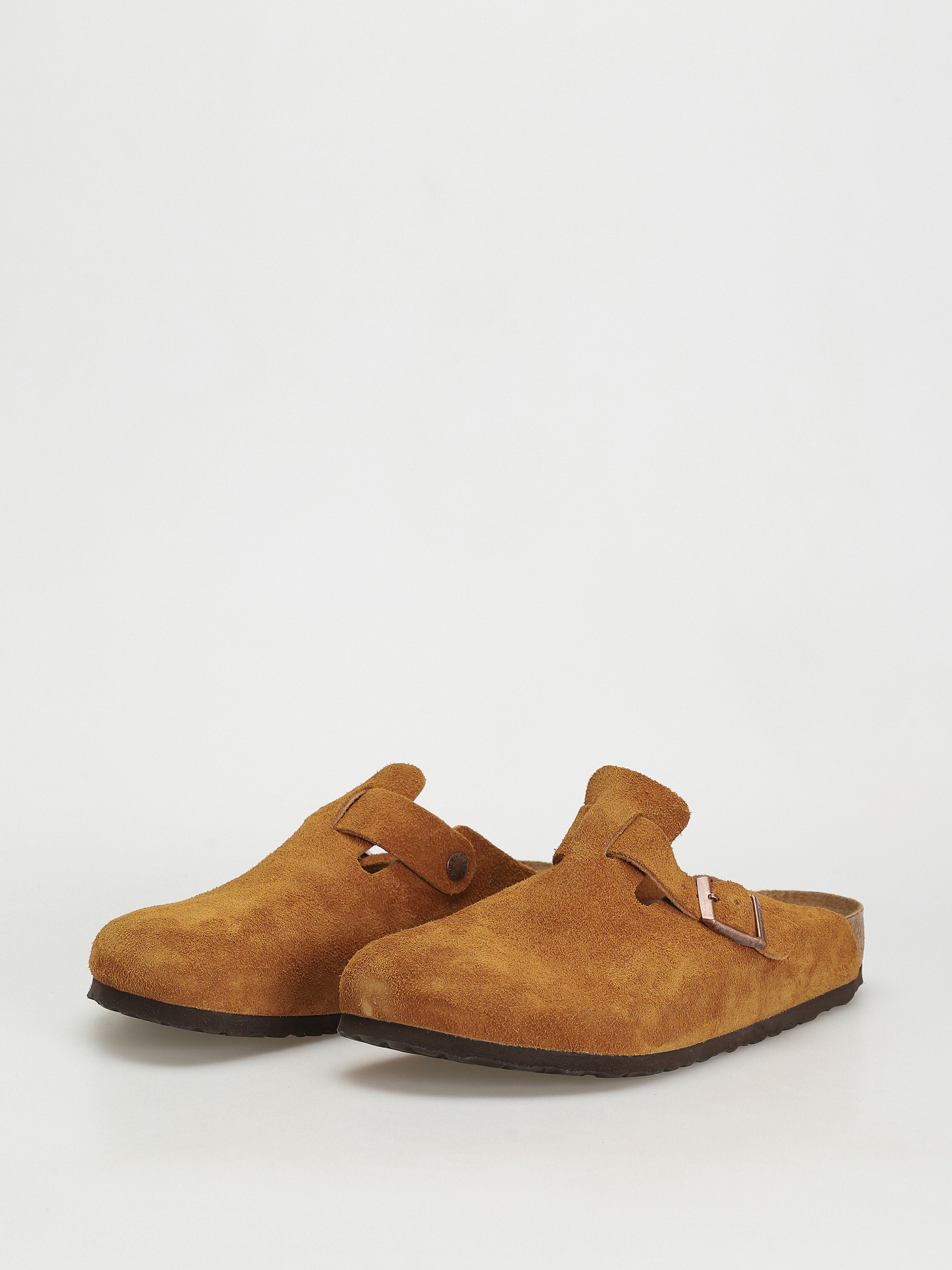 Șlapi Birkenstock Boston Suede Regular (mink)
