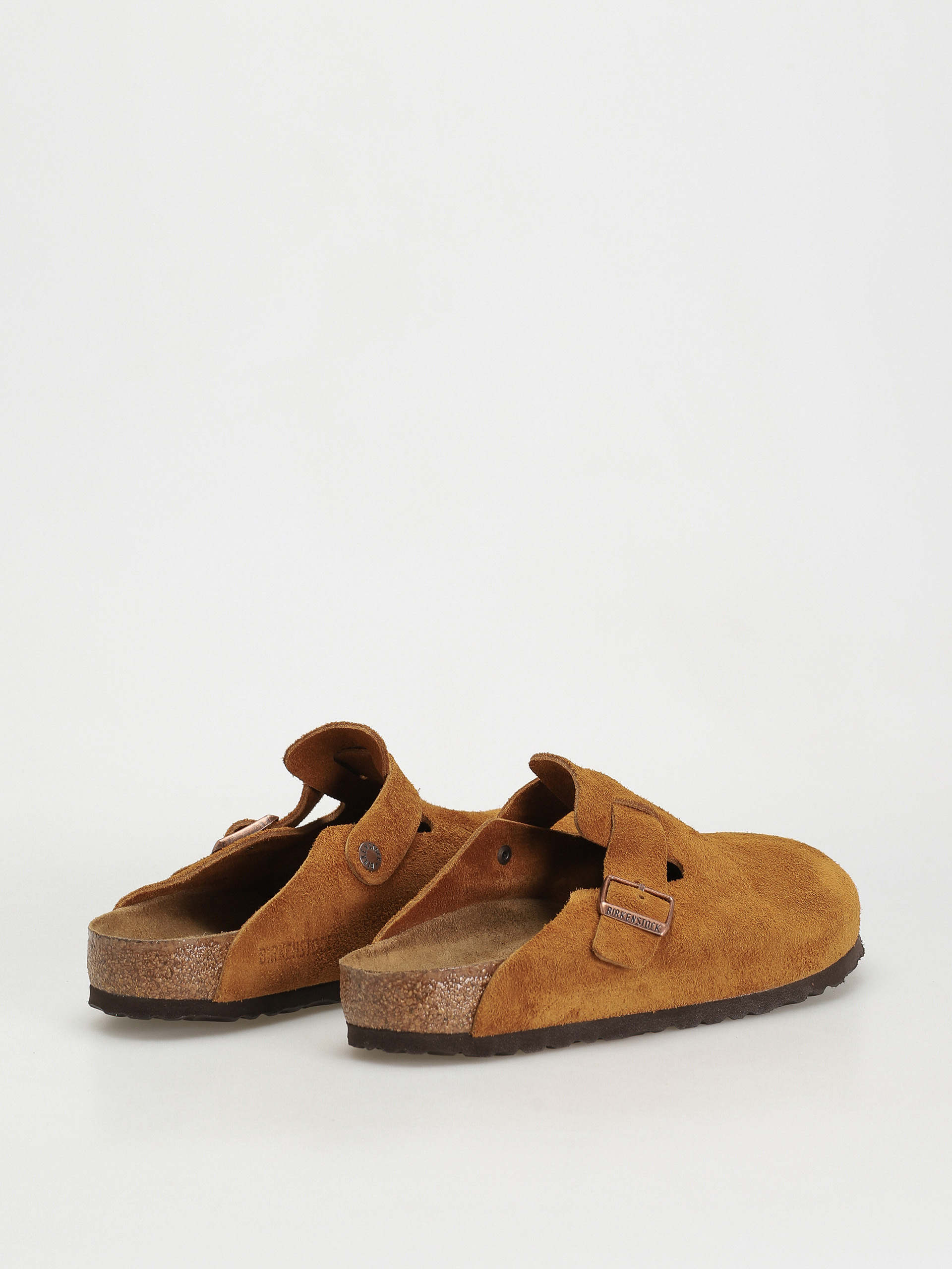 Șlapi Birkenstock Boston Suede Regular (mink)