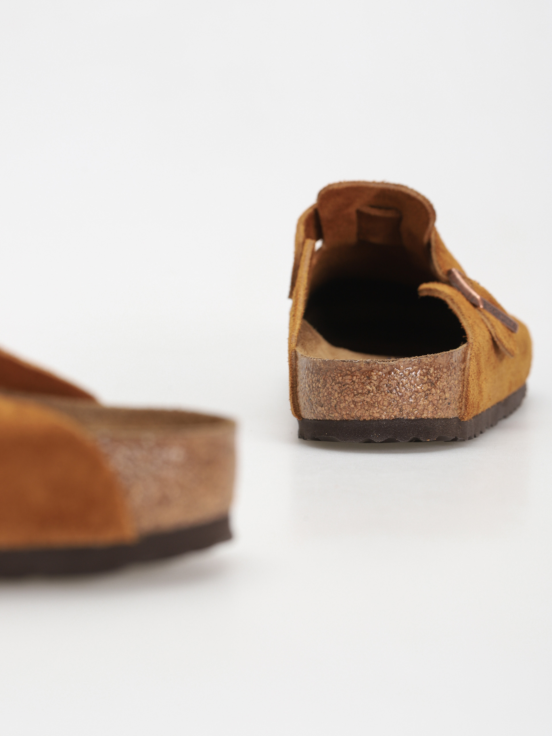 Șlapi Birkenstock Boston Suede Regular (mink)