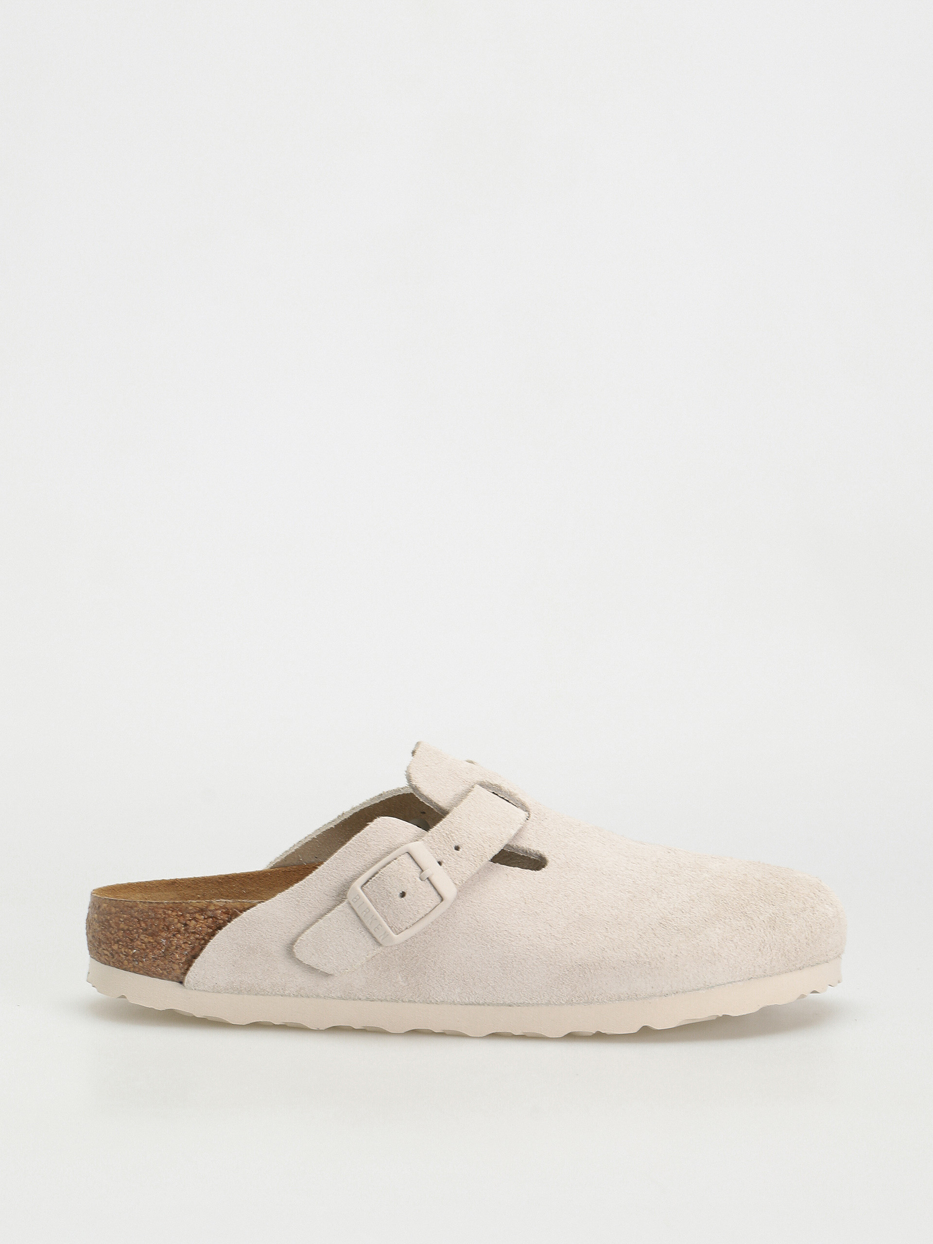 Șlapi Birkenstock Boston Suede Narrow Wmn (modern suede antique white)