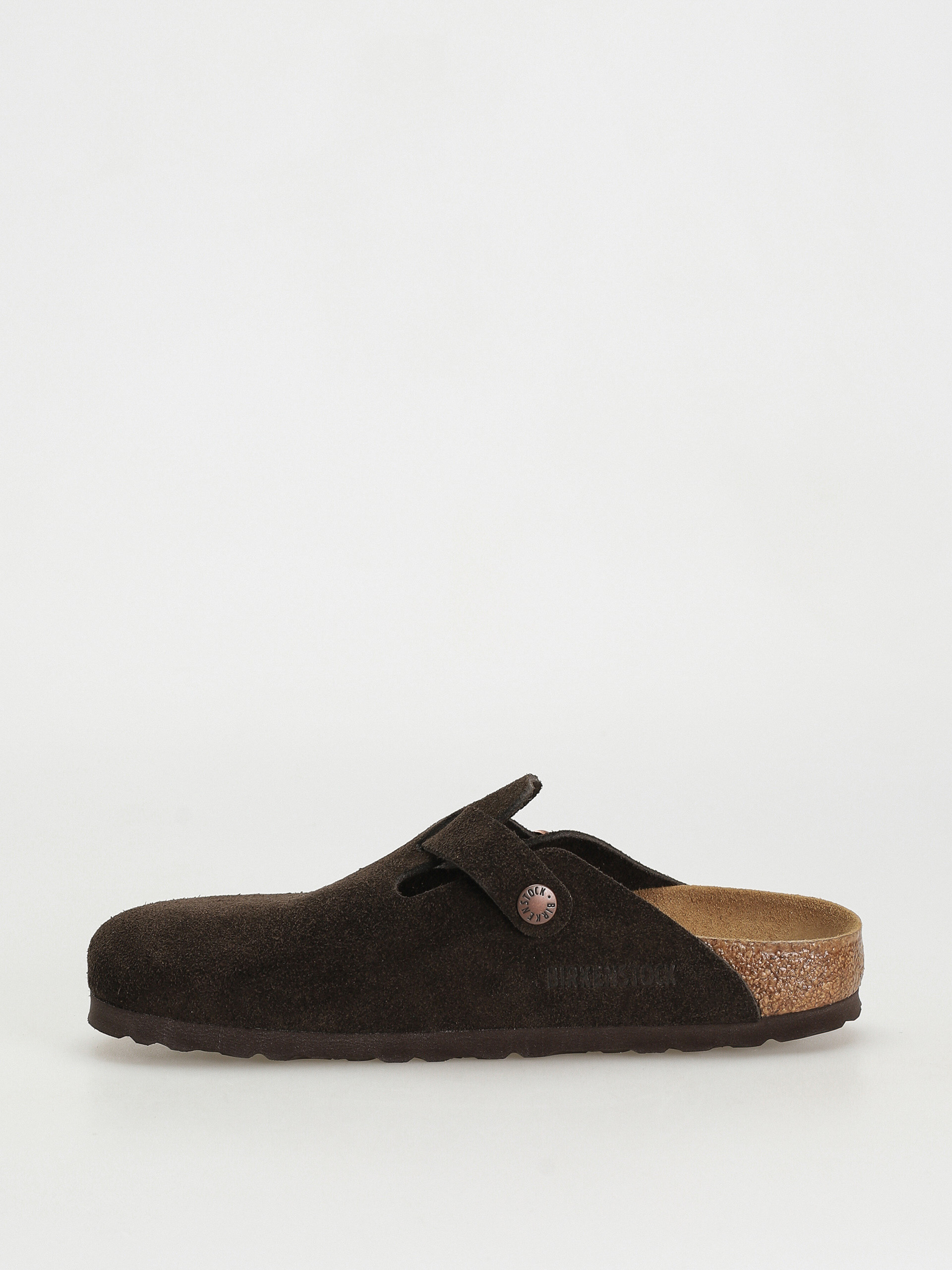 Șlapi Birkenstock Boston Suede Narrow Wmn - maro (mocha)