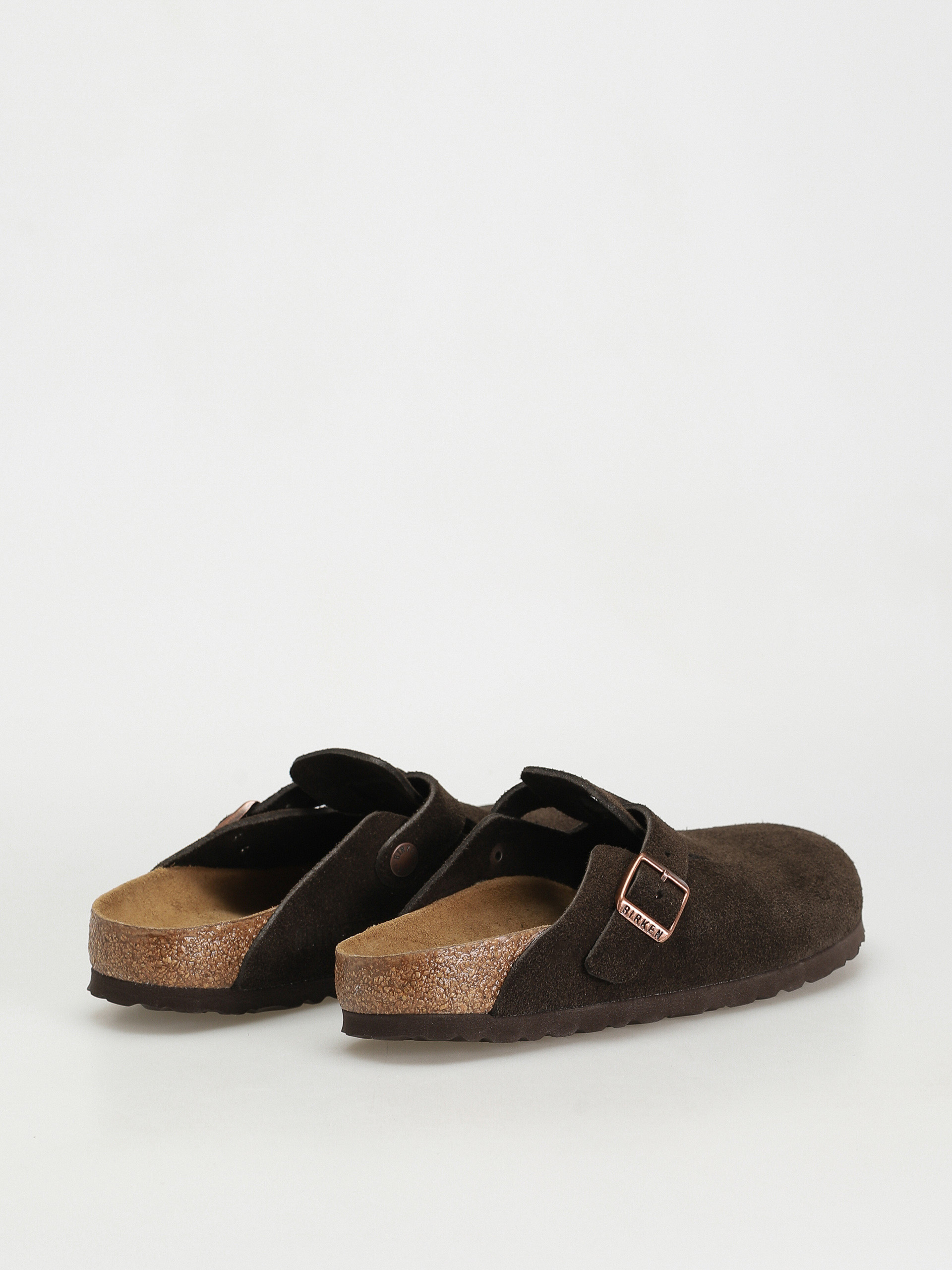 Șlapi Birkenstock Boston Suede Narrow Wmn (mocha)