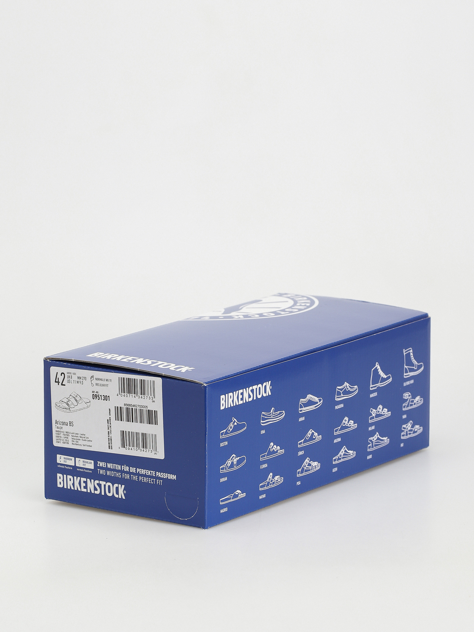 Șlapi Birkenstock Arizona Suede Regular (taupe)