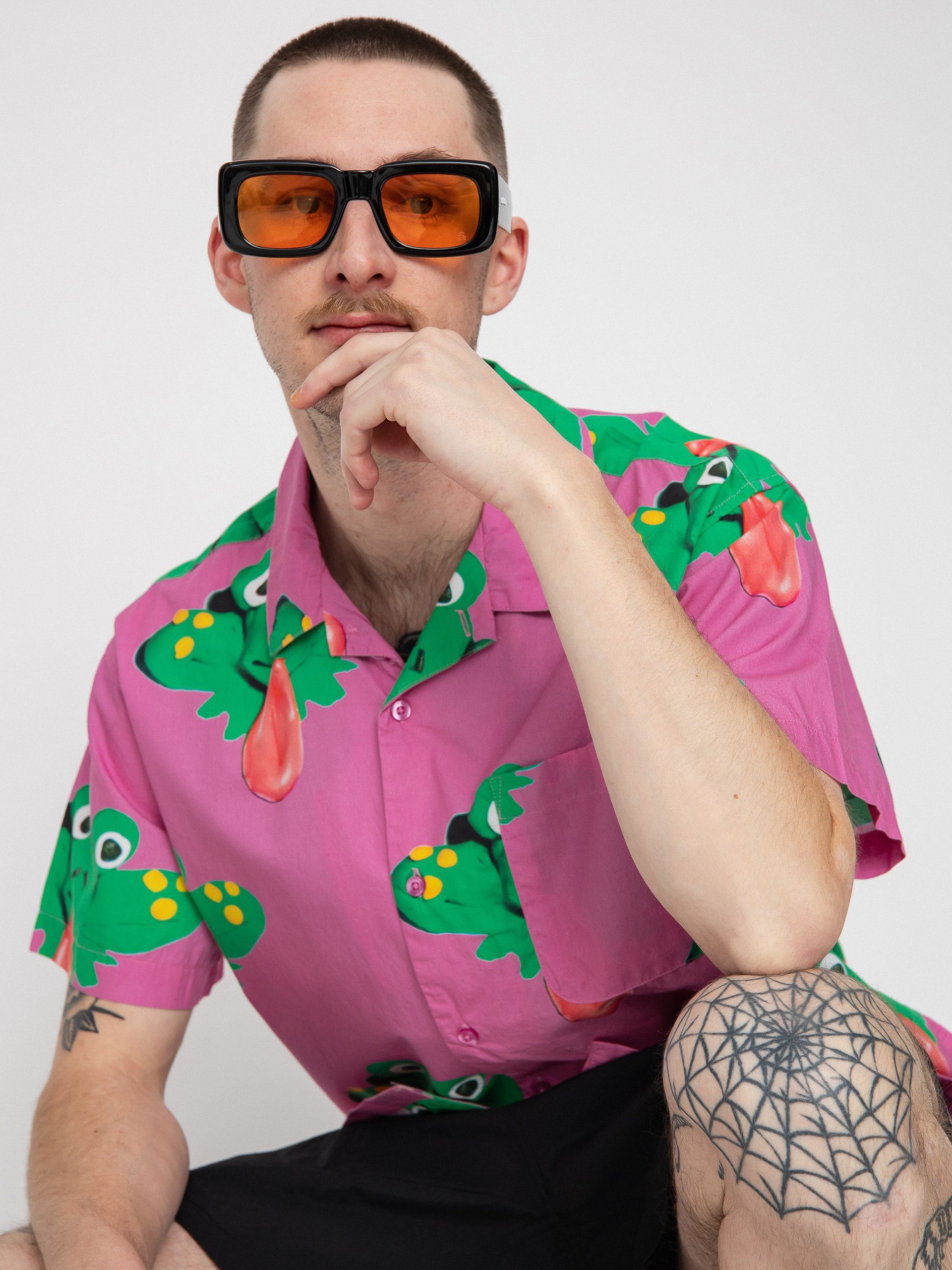 Cămașă OBEY Frogman (wild rose multi)