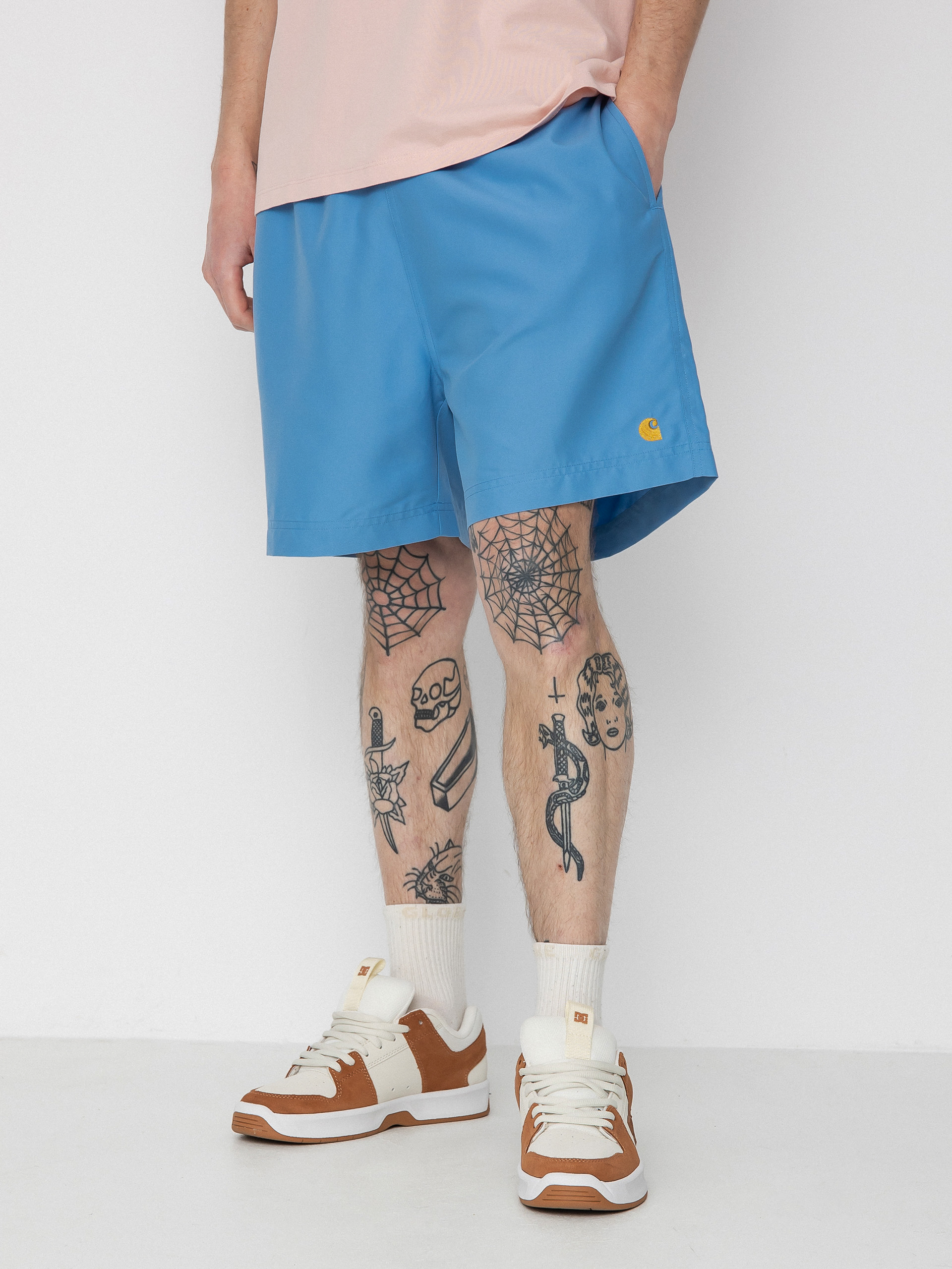 Șort Carhartt WIP Chase Swim (piscine/gold)