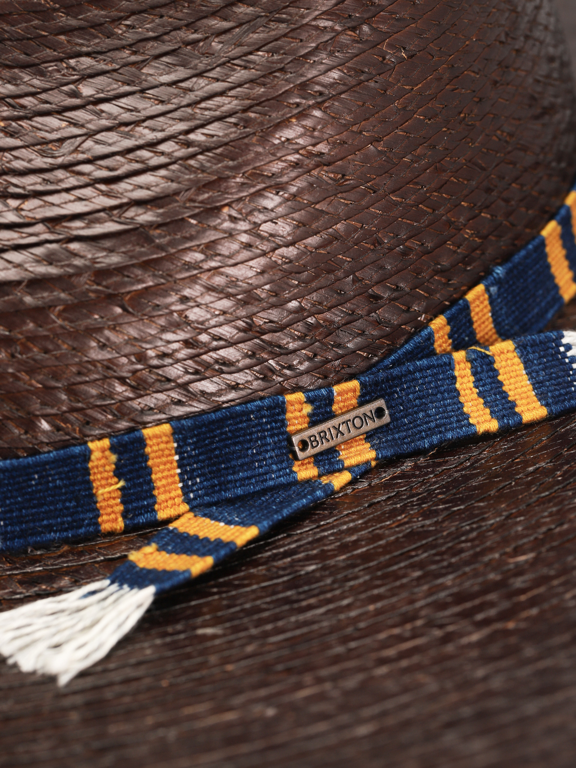 Pălărie Brixton Leigh Straw Fedora (brown)