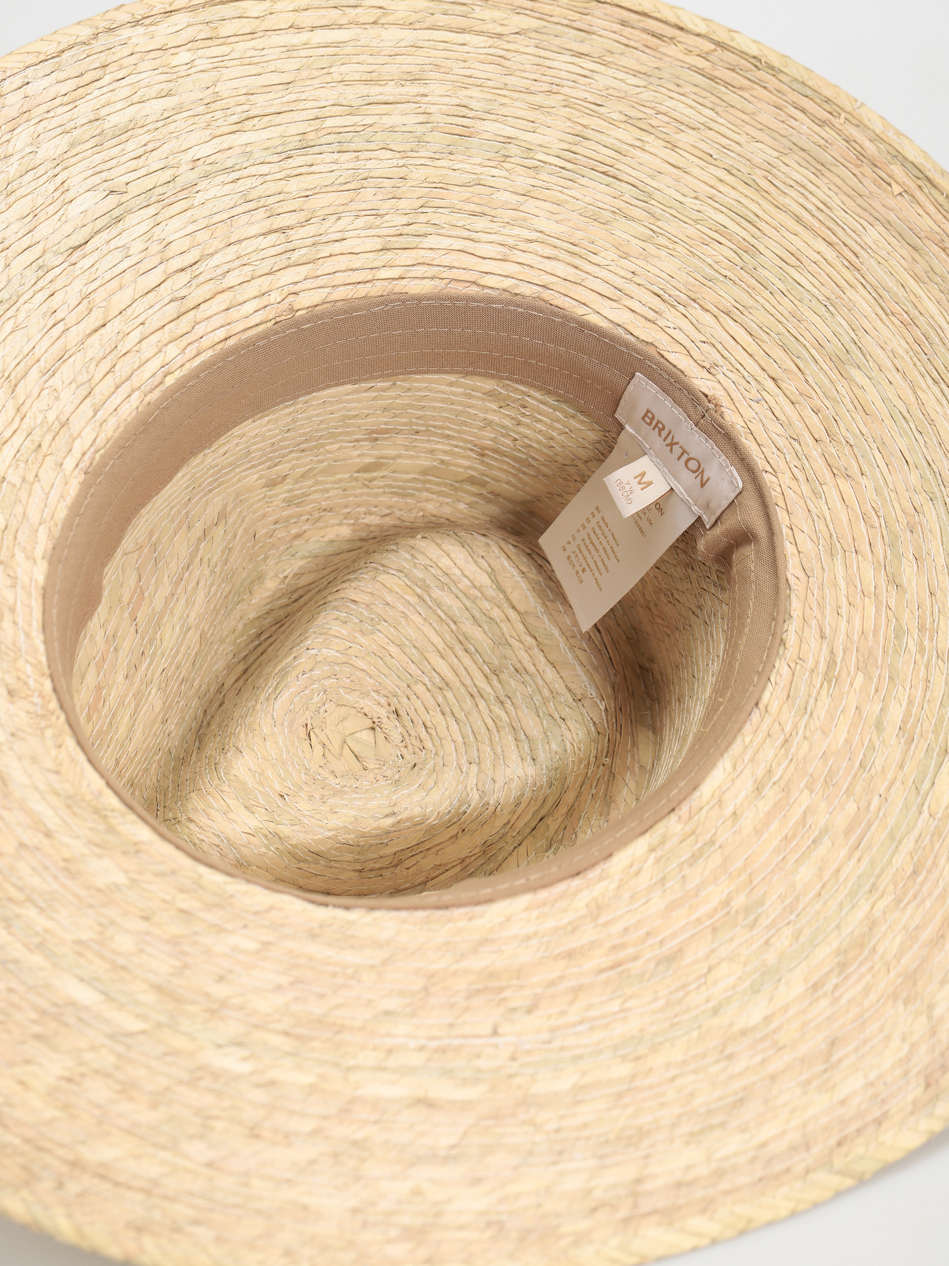 Pălărie Brixton Leigh Straw Fedora (natural)