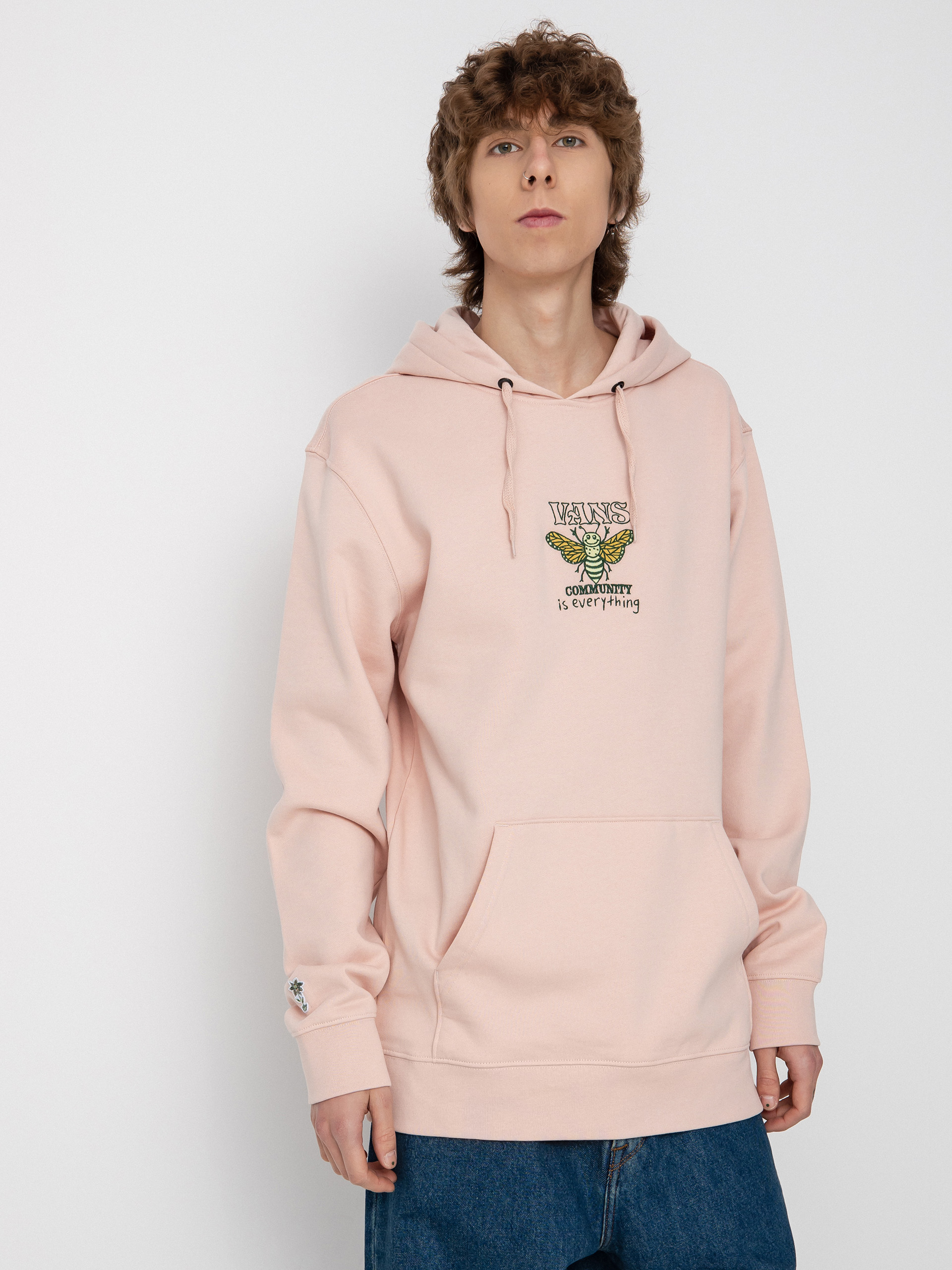 Hanorac cu glugă Vans Growth Garden HD (growth garden rose smoke)