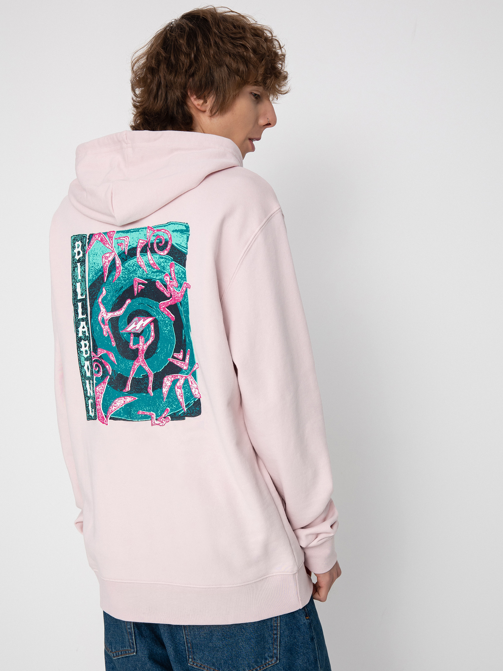 Hanorac cu glugă Billabong Spiral HD (pink haze)