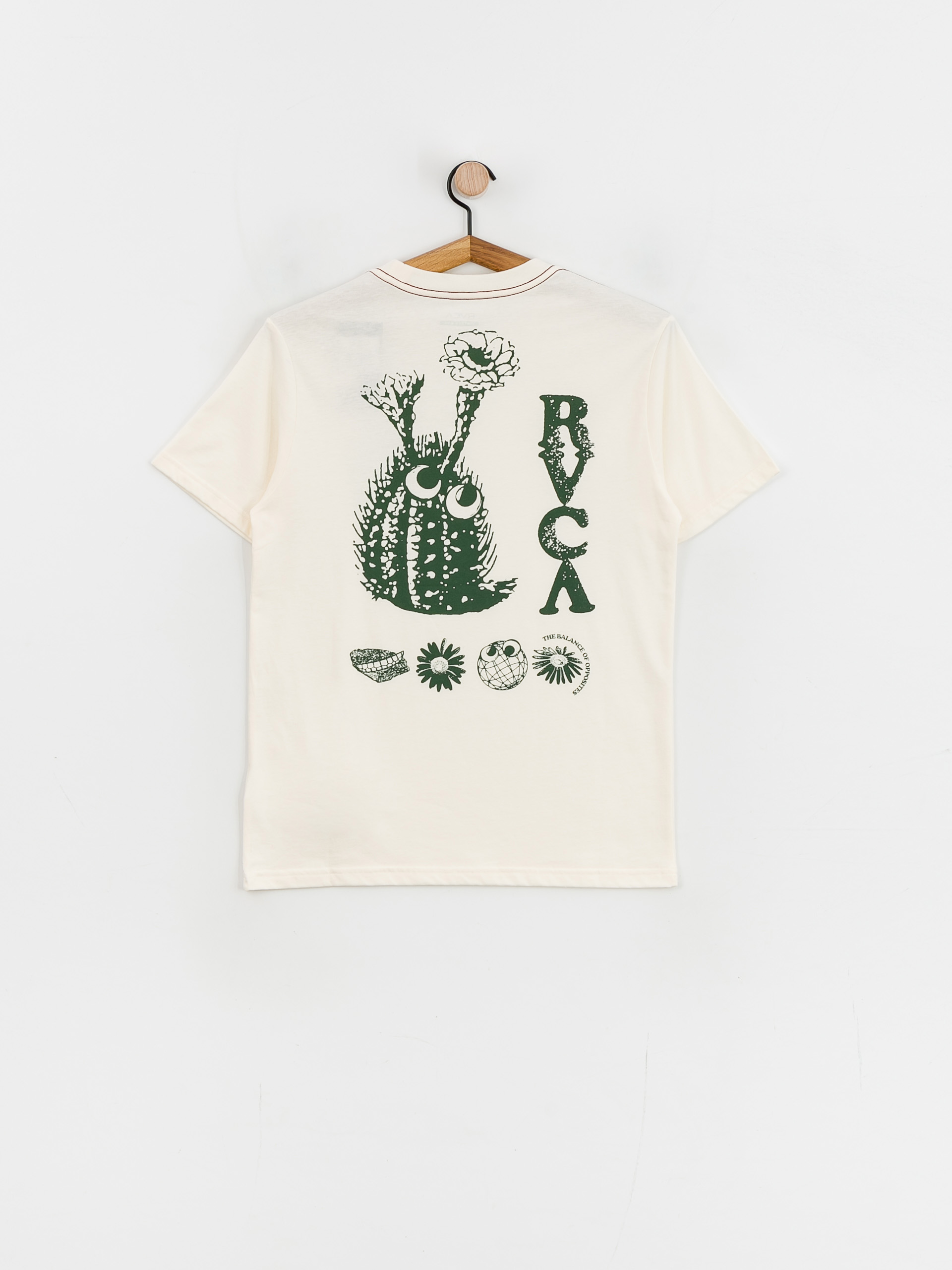 Tricou RVCA Pet Cactus (antique white)