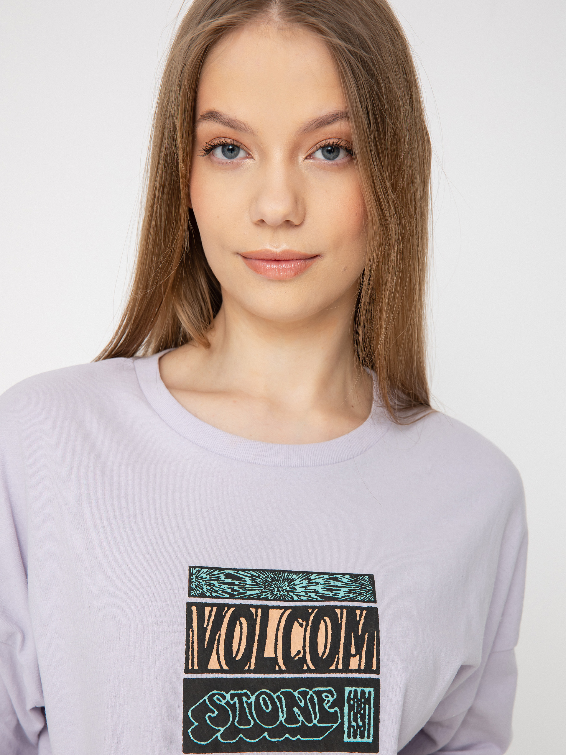 Tricou Volcom Drumstone Wmn (light orchid)