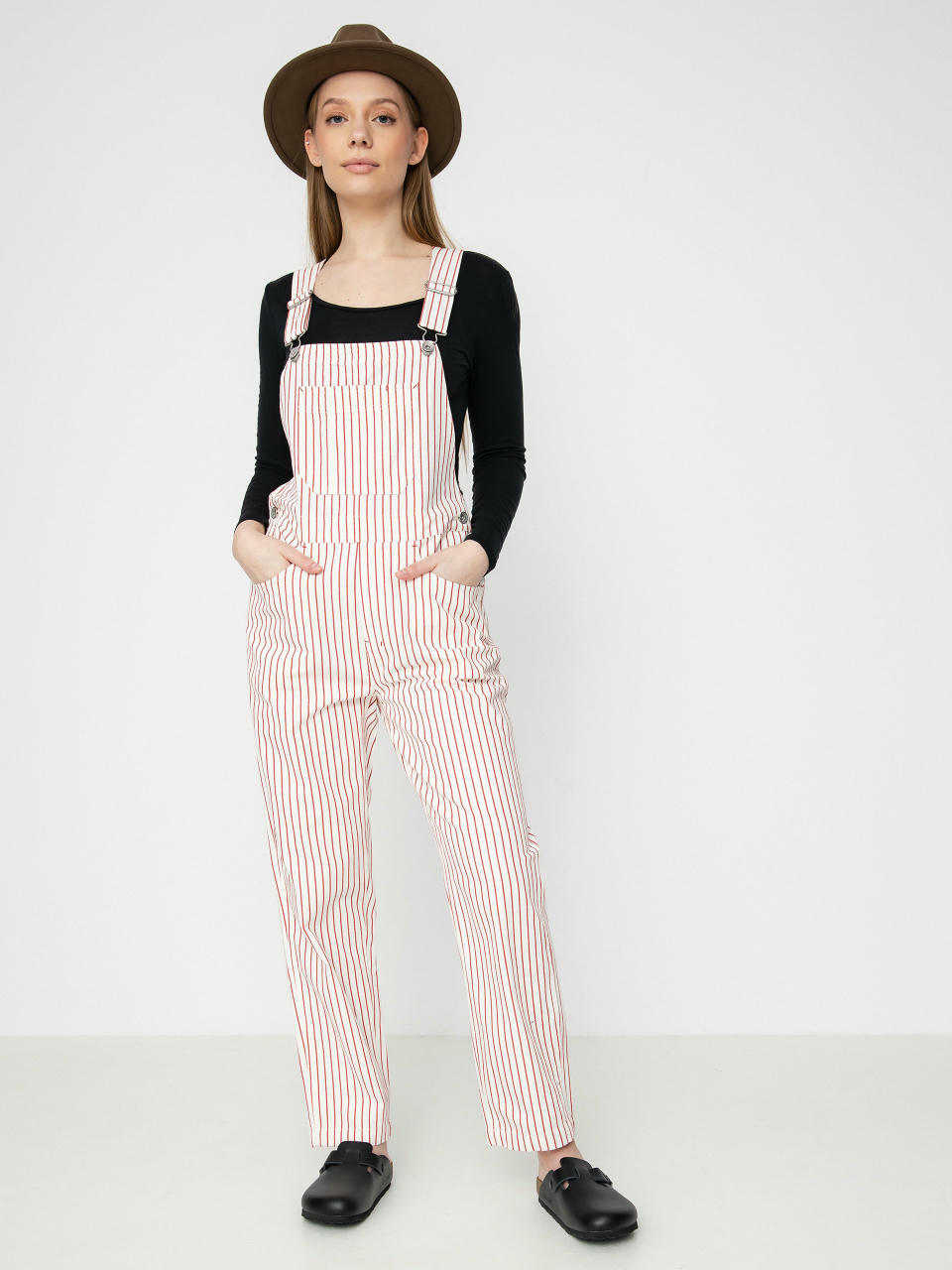 Pantaloni Brixton Costa Overall Wmn (aloha red)