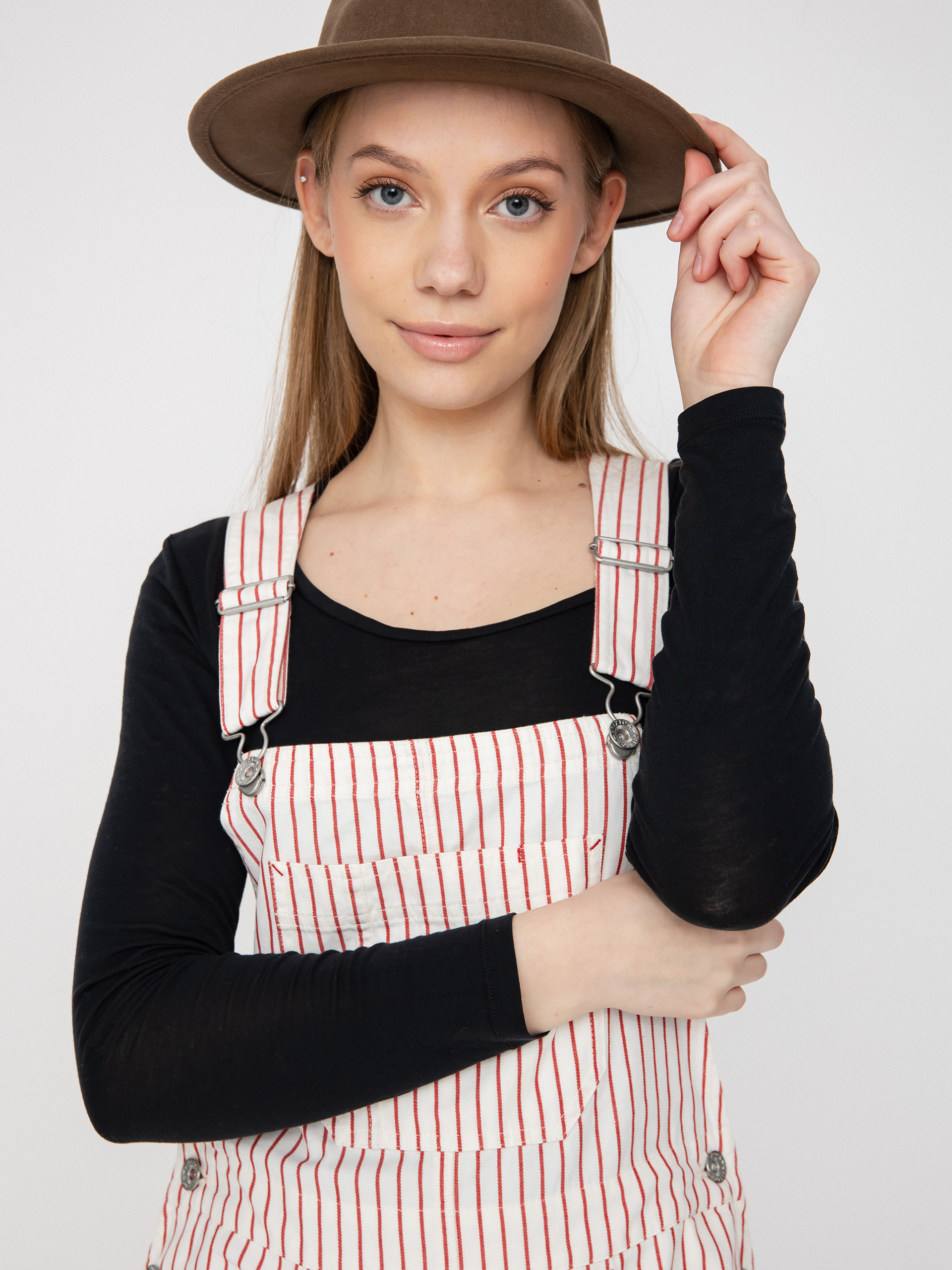 Pantaloni Brixton Costa Overall Wmn (aloha red)