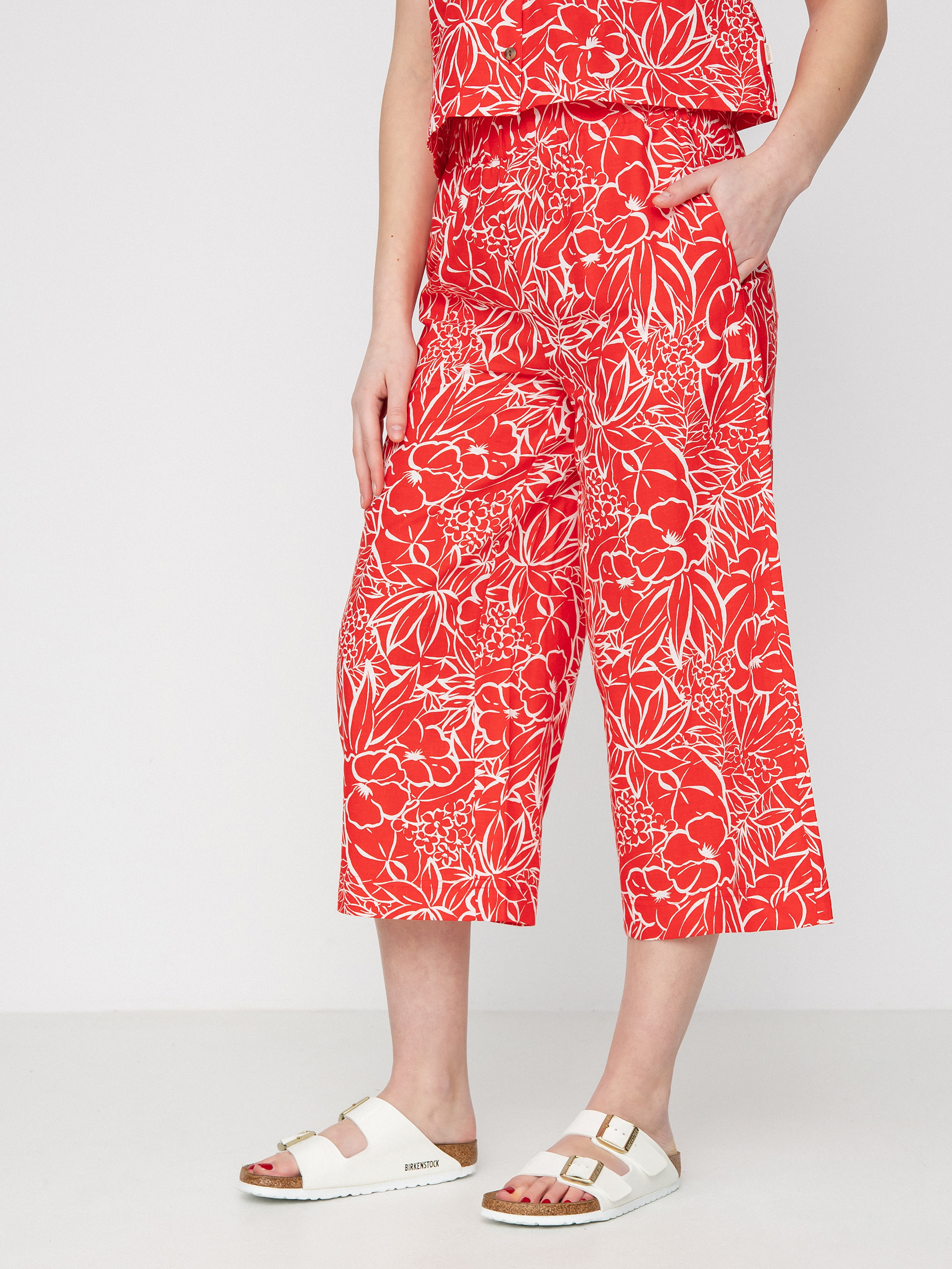 Pantaloni Brixton Indo Linen Wide Leg Wmn (aloha red)