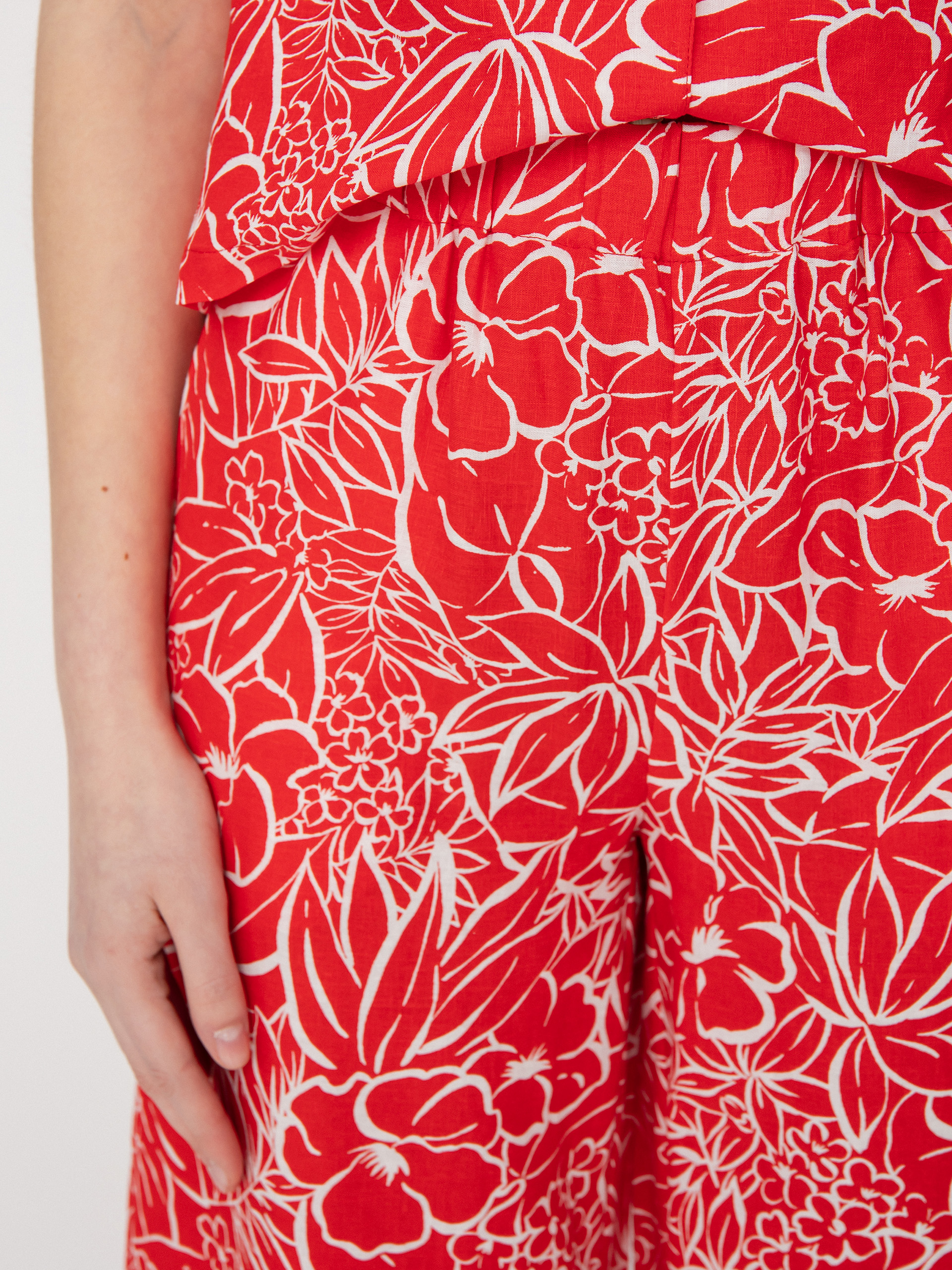 Pantaloni Brixton Indo Linen Wide Leg Wmn (aloha red)