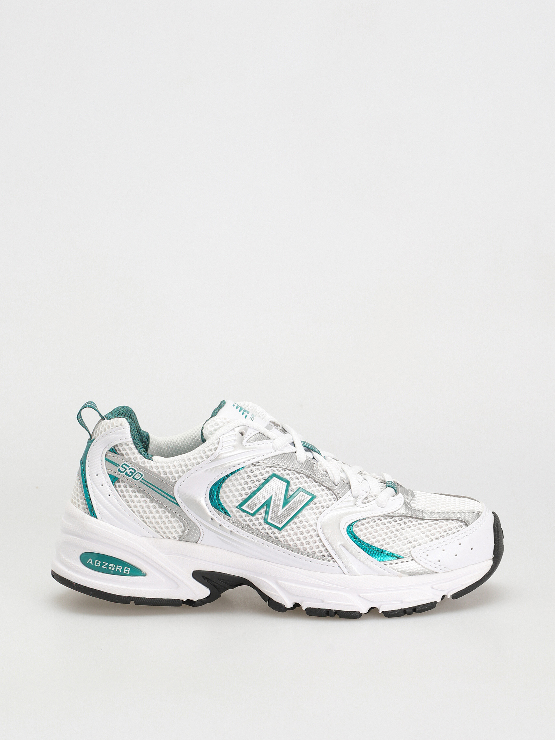 Pantofi New Balance 530 - alb (white/silver metalic/turquoise)