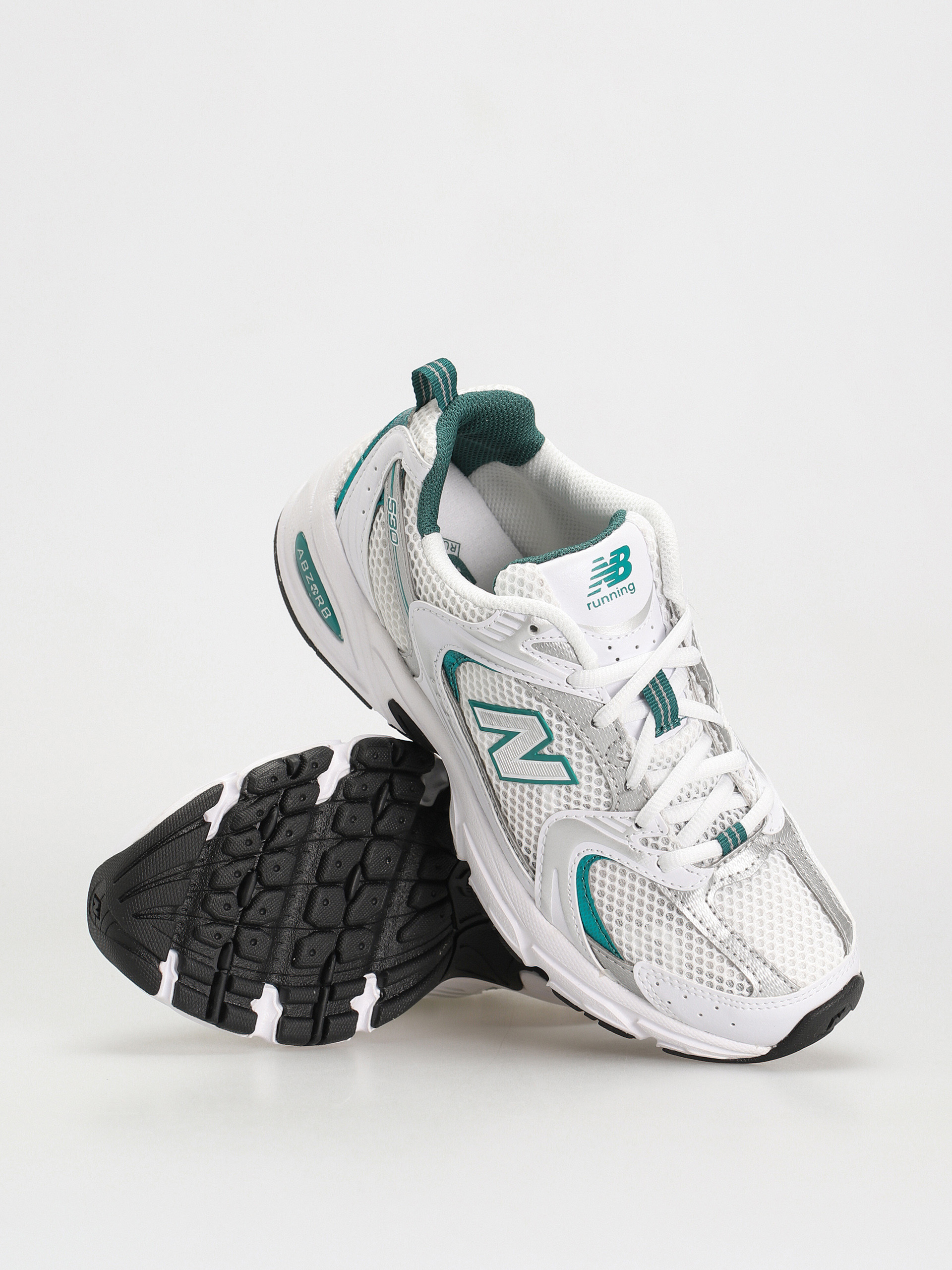 Pantofi New Balance 530 - alb (white/silver metalic/turquoise)