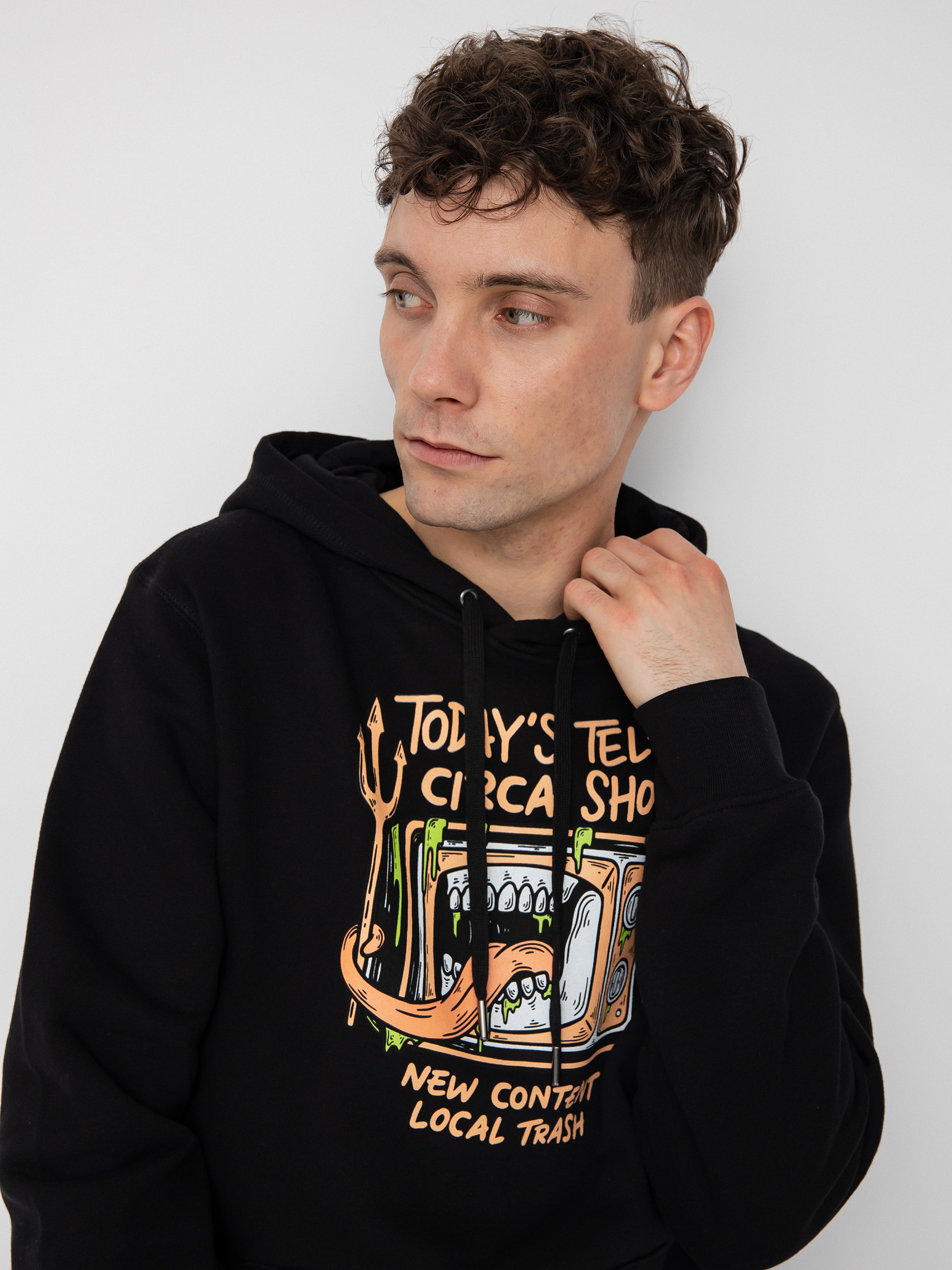 Hanorac cu glugă Circa Telec1Rca HD (black)