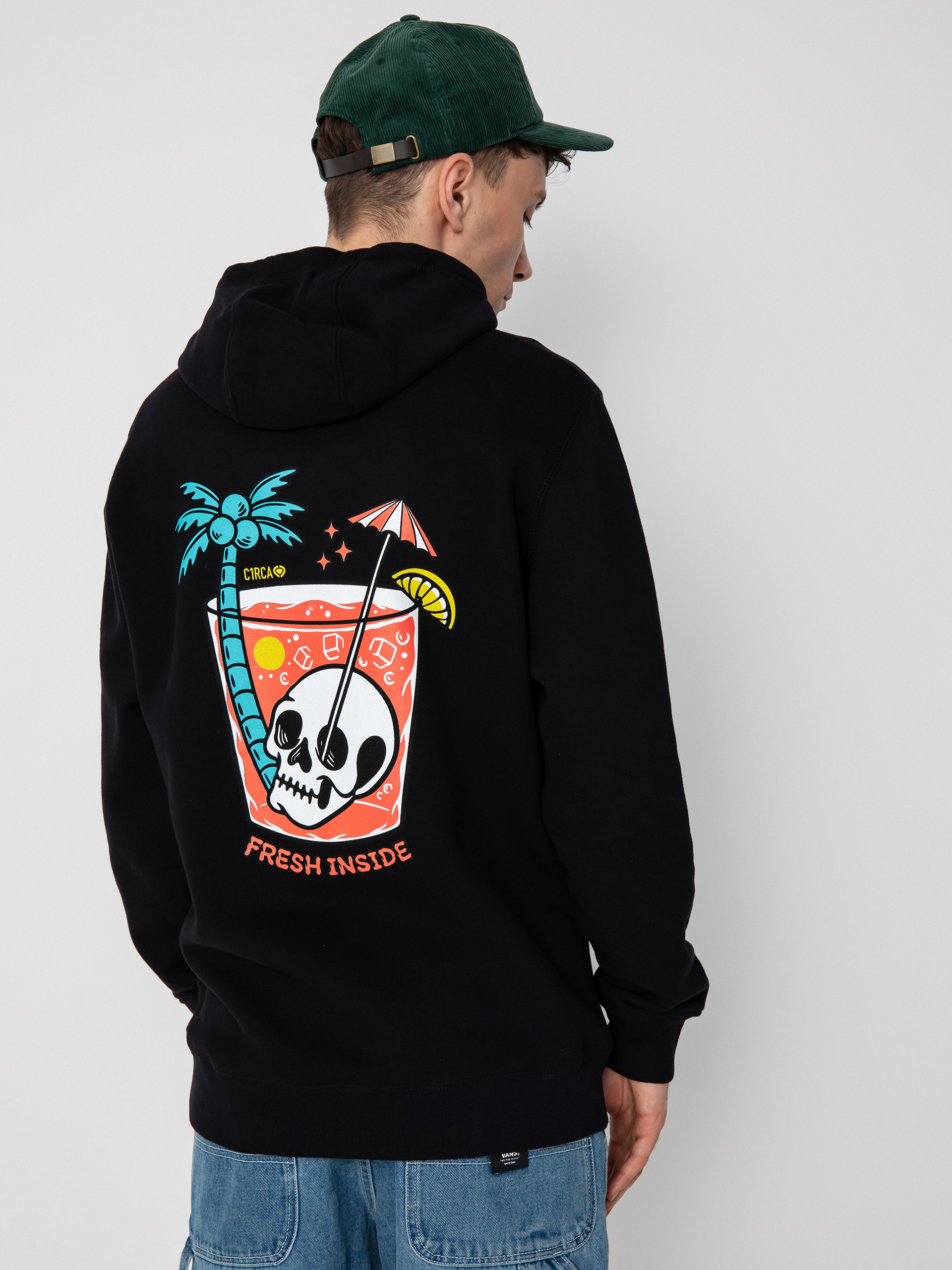 Hanorac cu glugă Circa Fresh Inside HD (black)