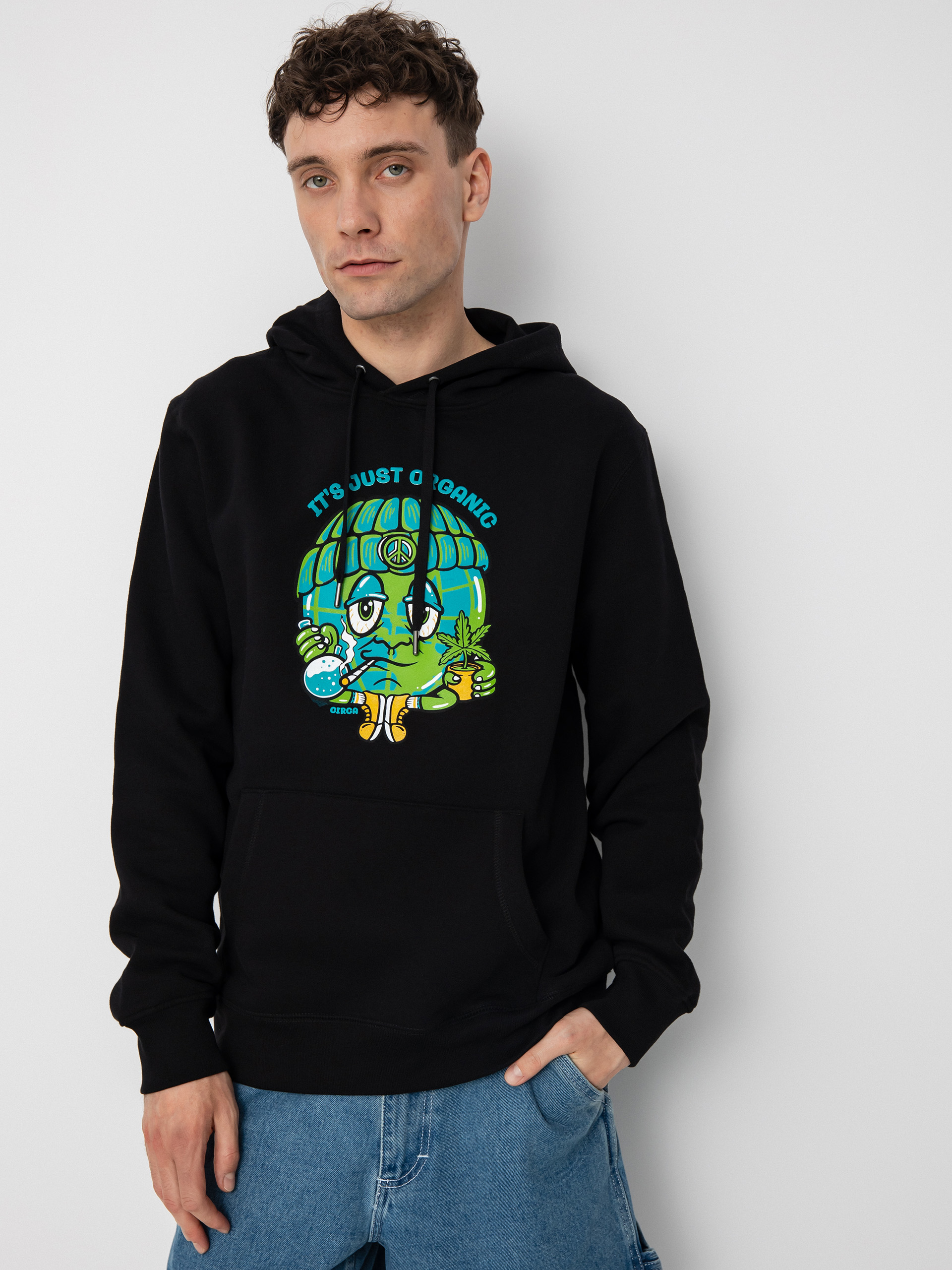 Hanorac cu glugă Circa Organic HD (black)