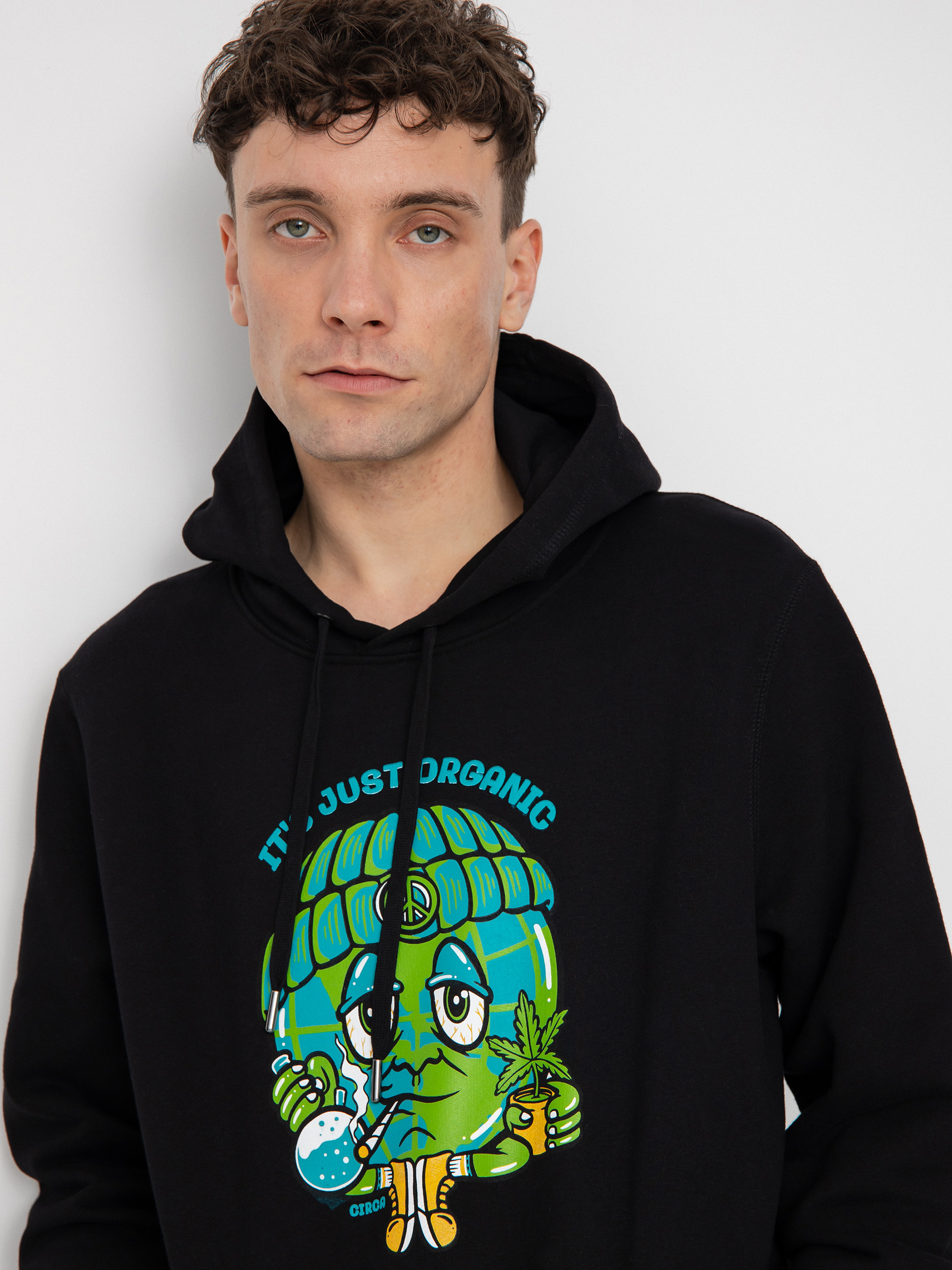 Hanorac cu glugă Circa Organic HD (black)