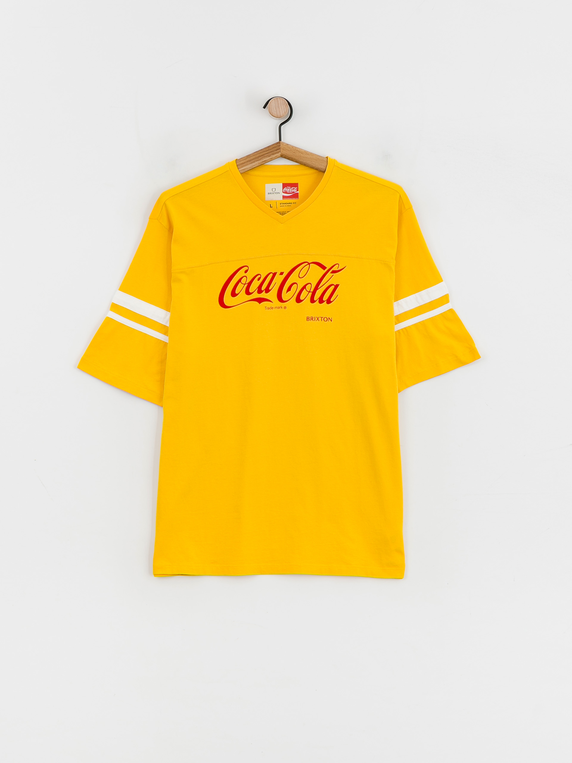 Tricou Brixton Coca-Cola Classic Football (yellow)