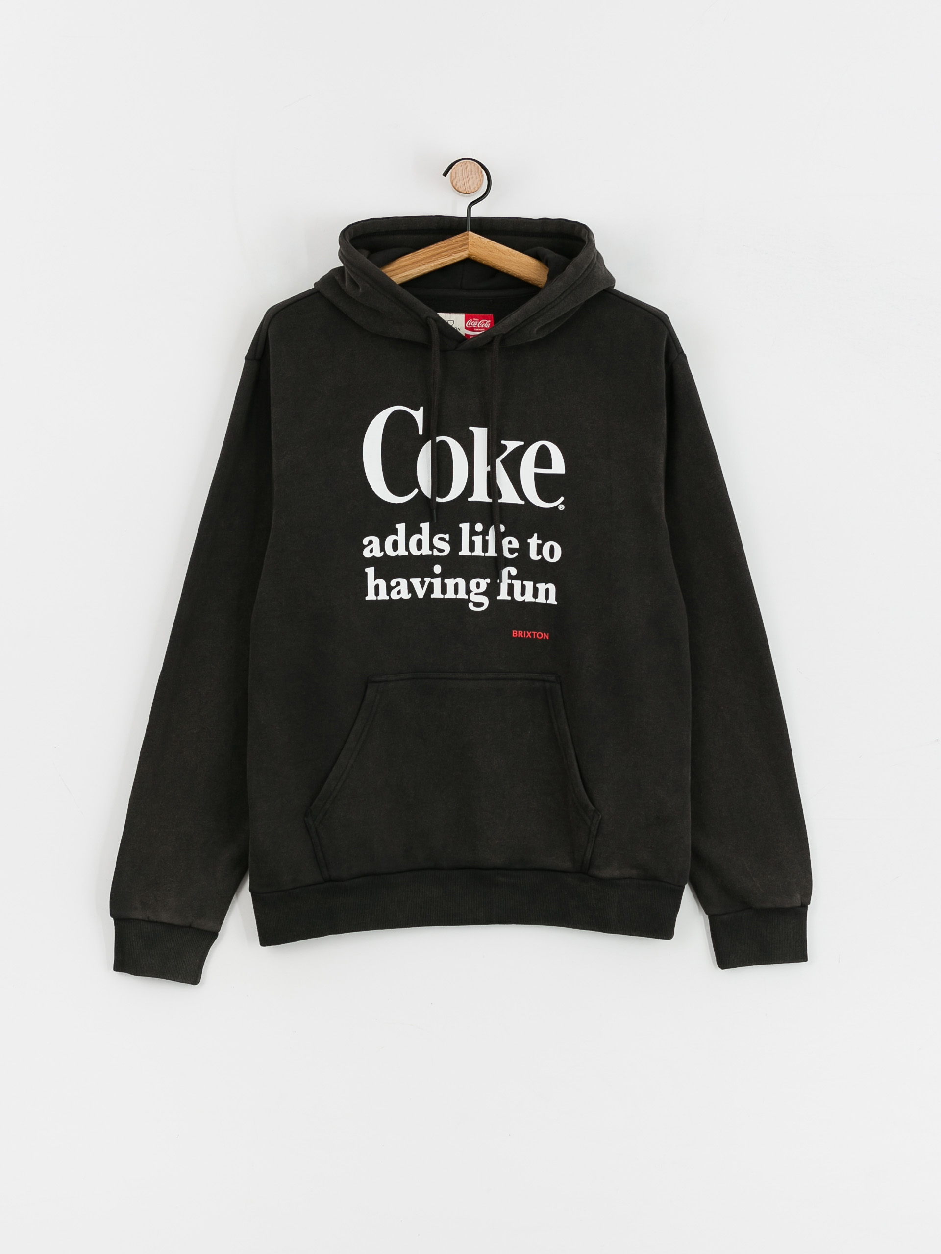 Hanorac cu glugă Brixton Coca-Cola Having Fun HD (black)