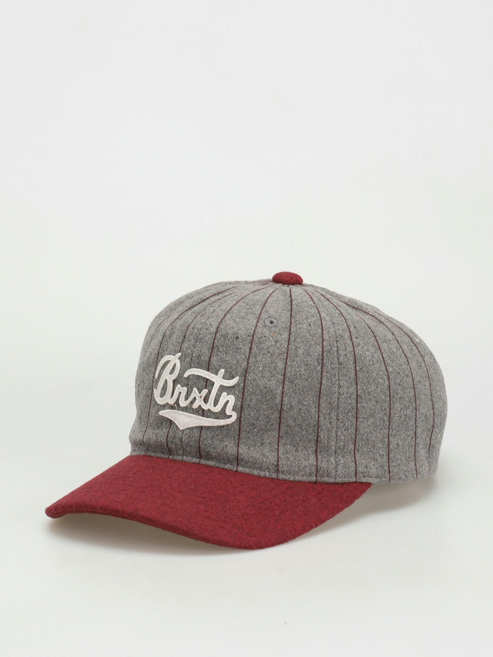 Șapcă Brixton Burt Mp Cap (light heather grey/burgundy)