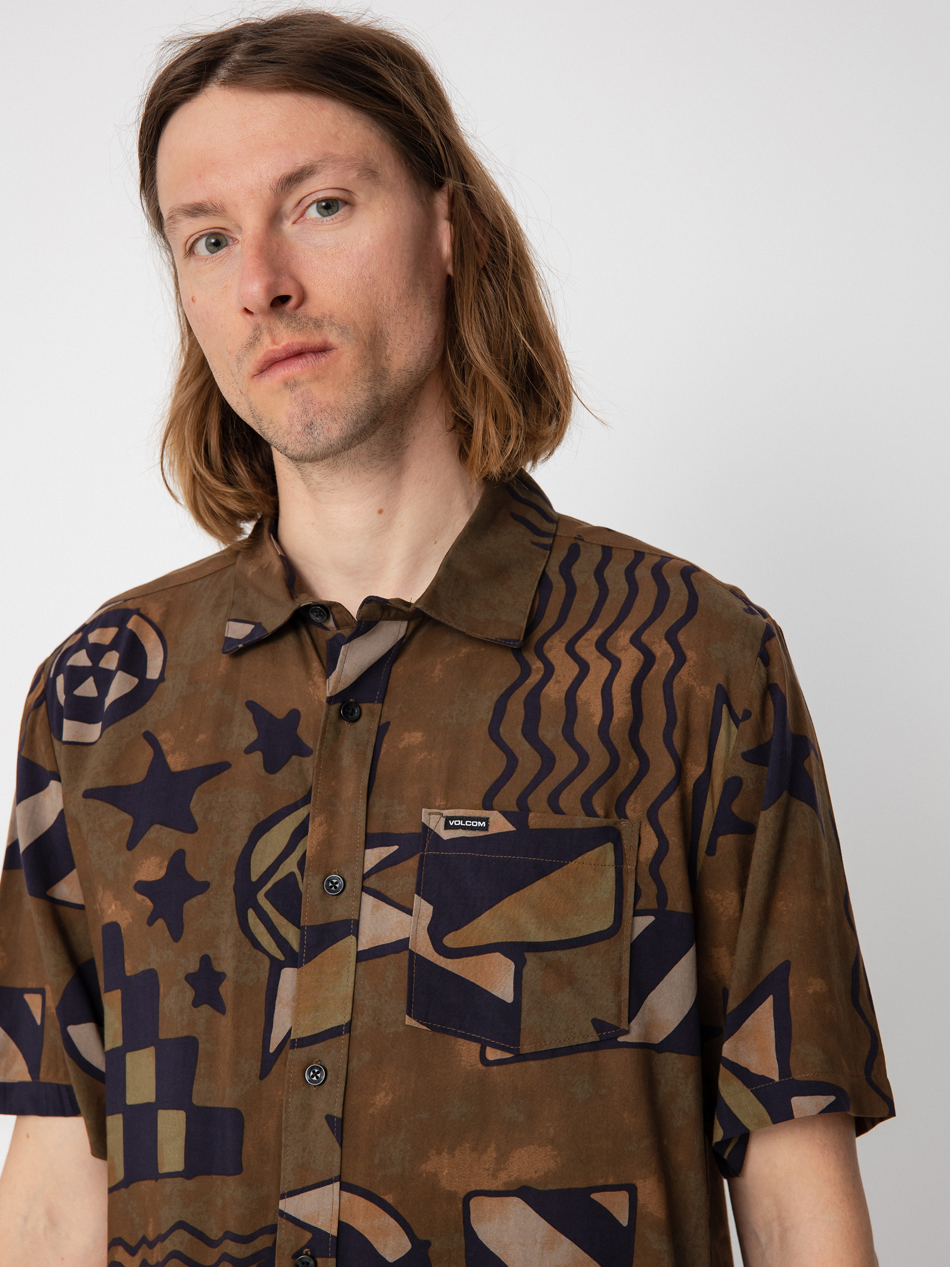 Cămașă Volcom Hand Geo (service green)
