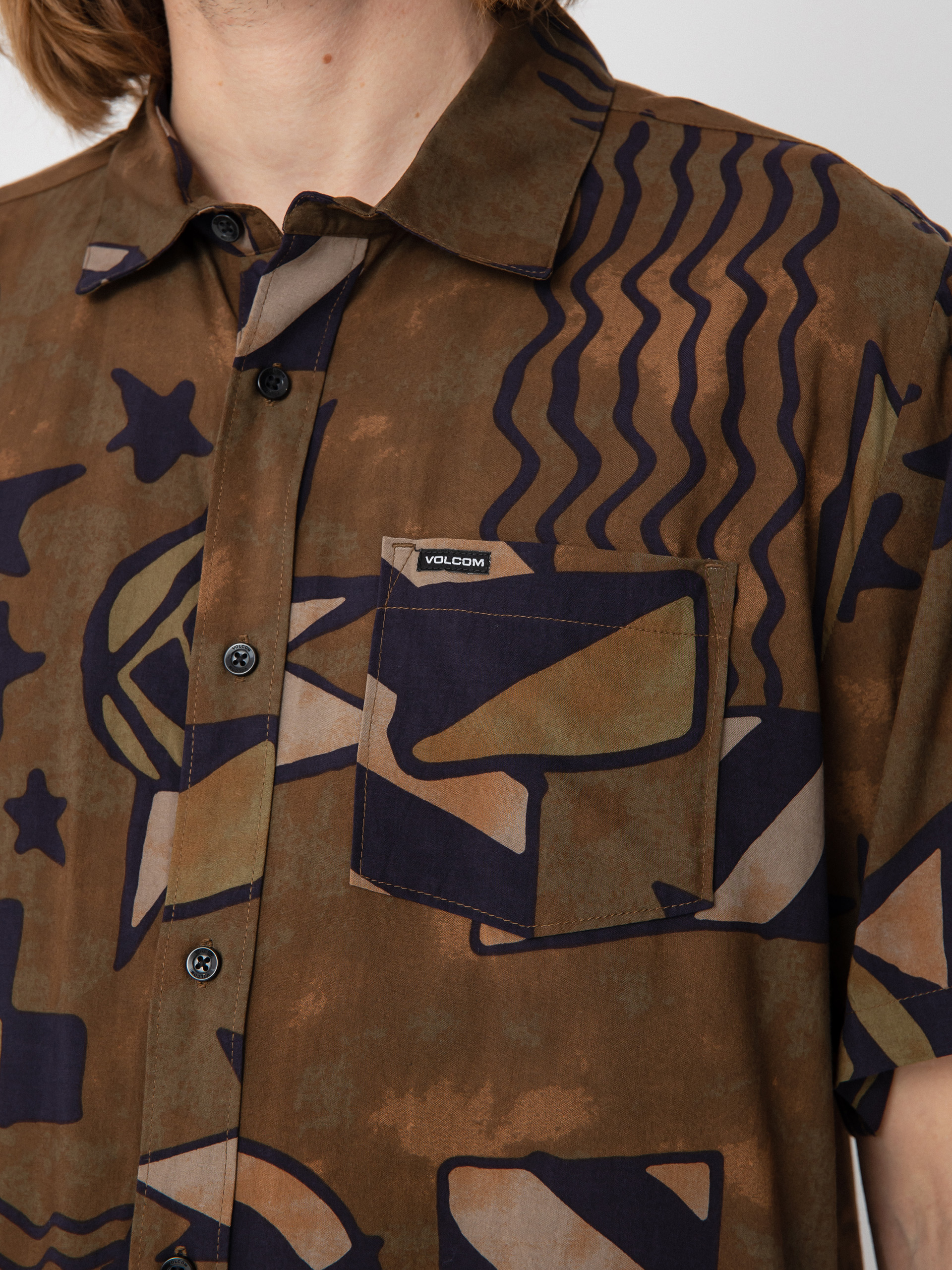 Cămașă Volcom Hand Geo (service green)