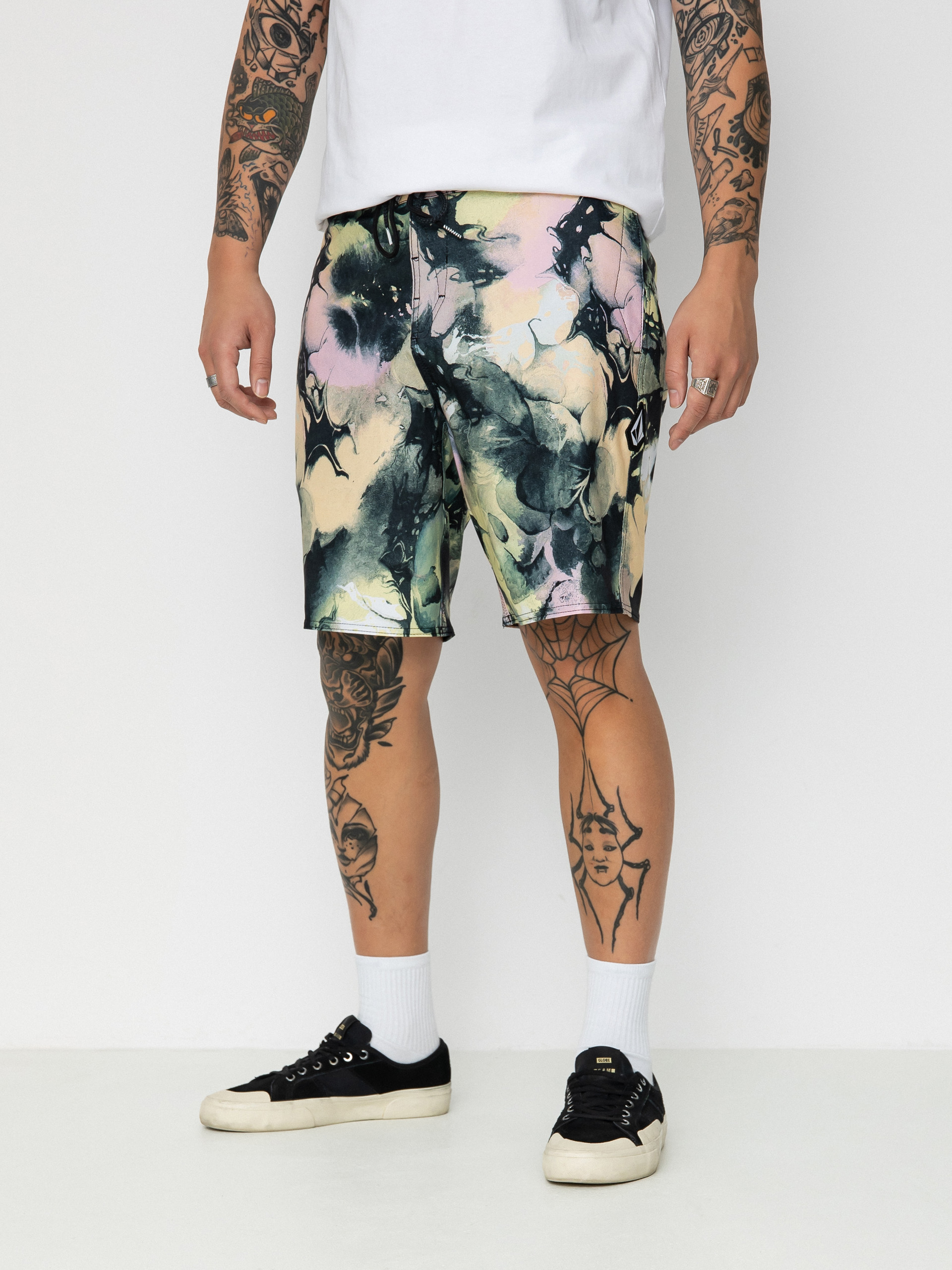 Șort pentru plajă Volcom Skulli Wash Stoney 19 (dawn yellow)