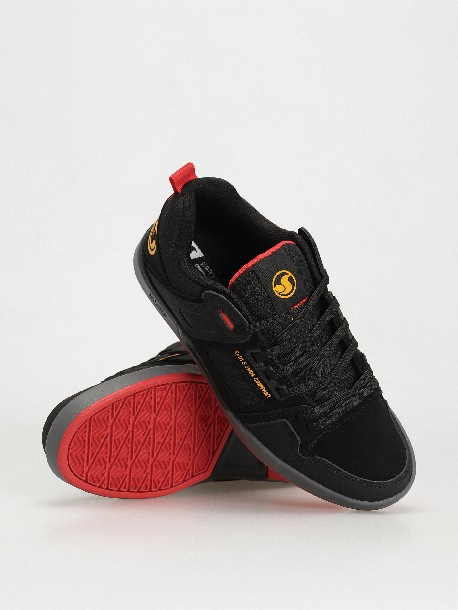 Pantofi DVS Comanche 2.0+ (black yellow red nubuck)