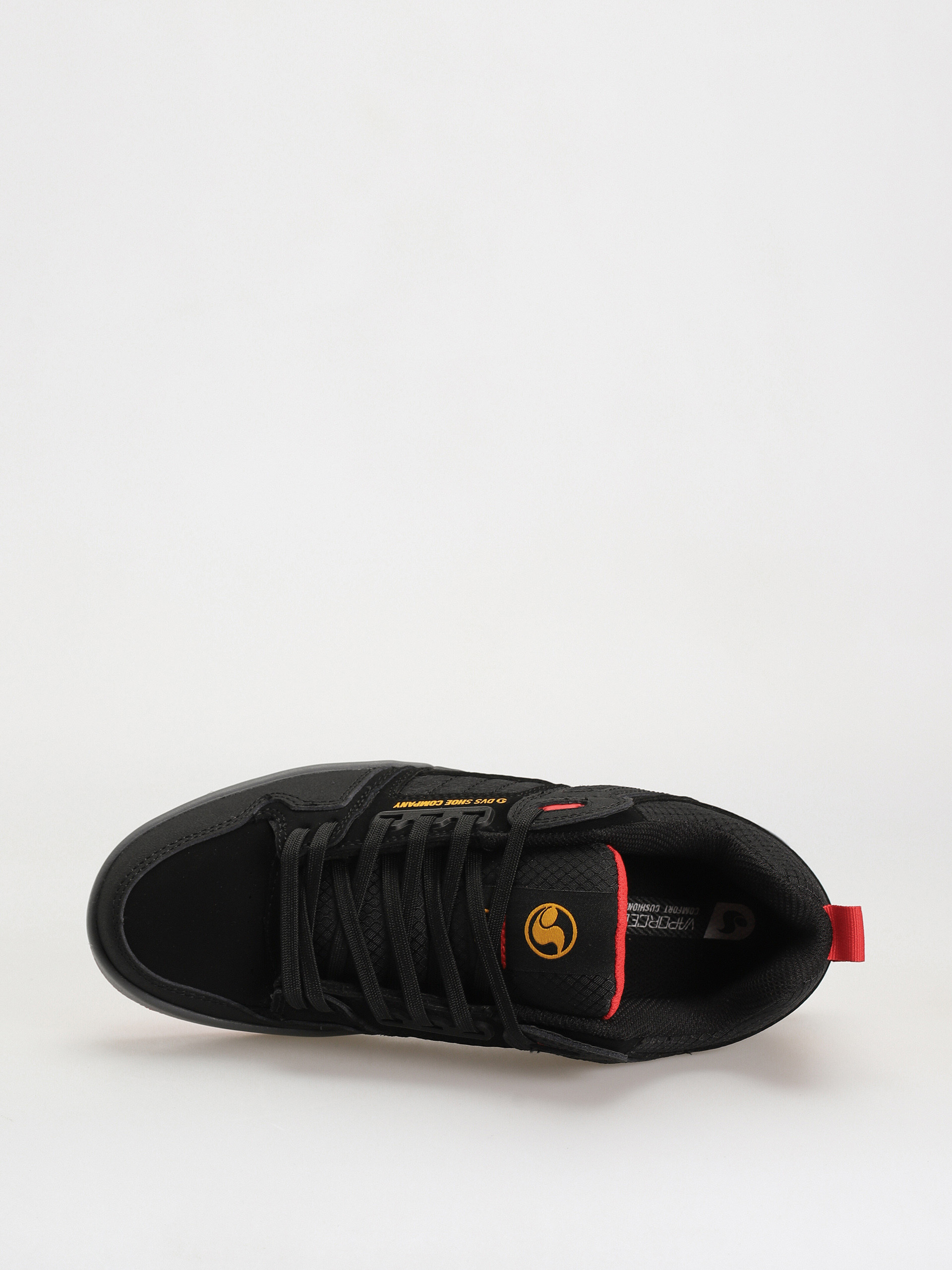 Pantofi DVS Comanche 2.0+ (black yellow red nubuck)