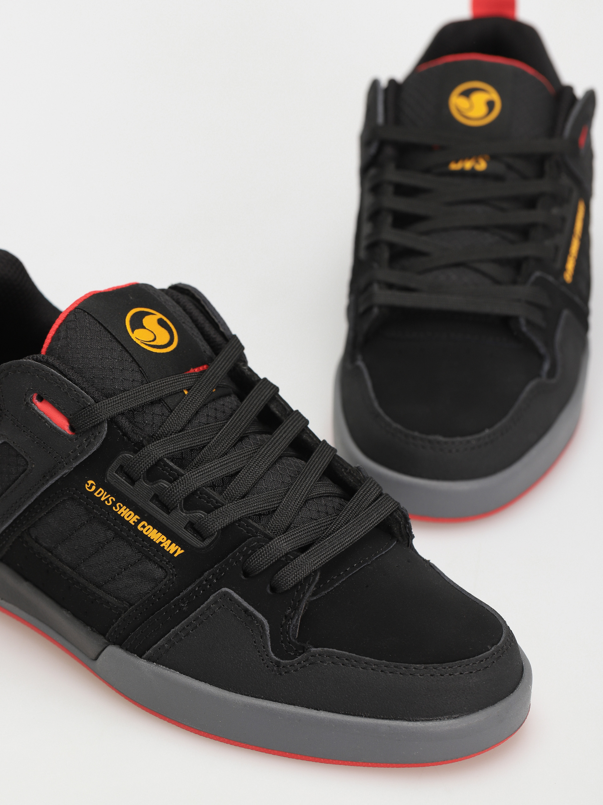 Pantofi DVS Comanche 2.0+ (black yellow red nubuck)