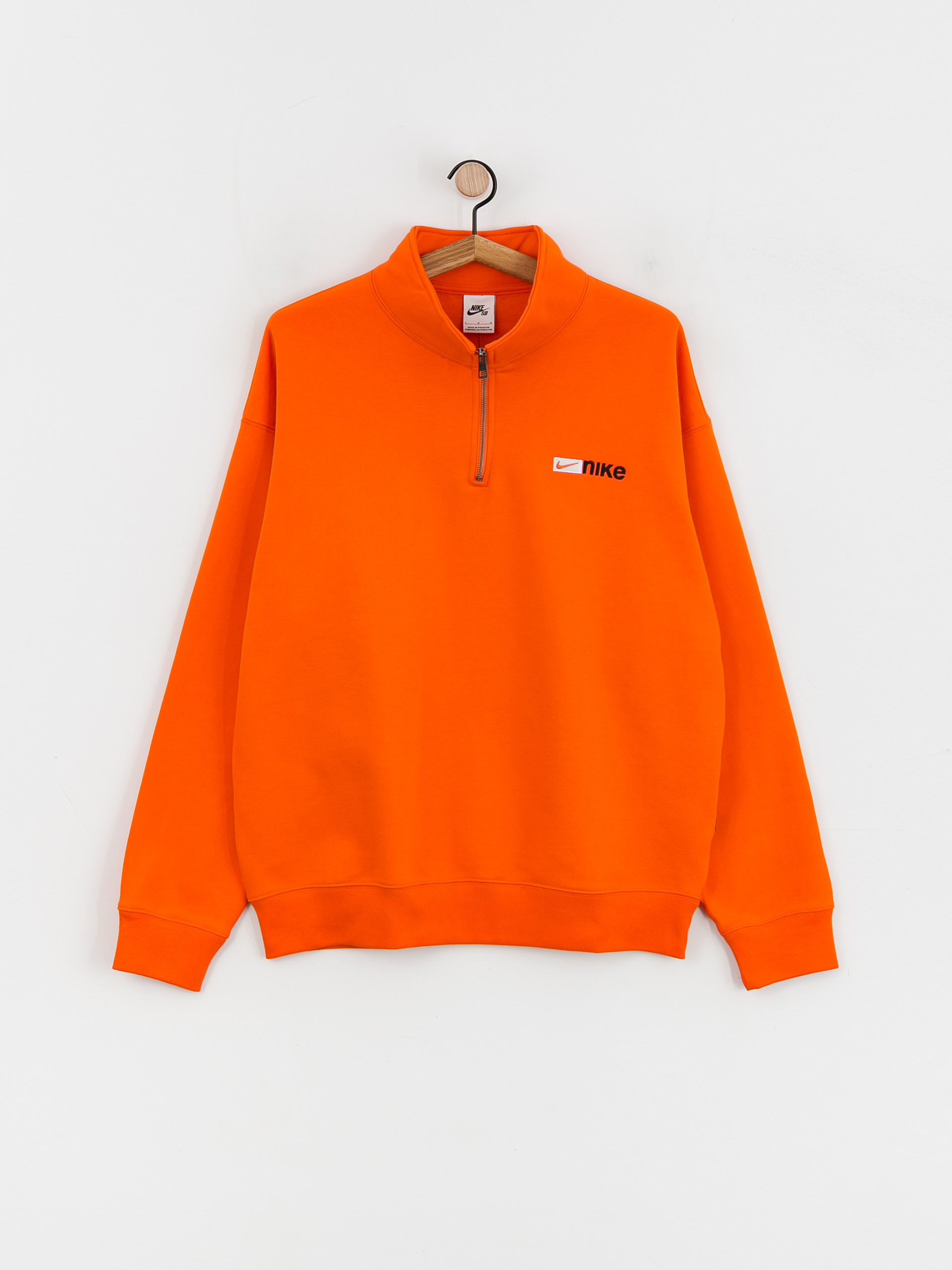 Hanorac Nike SB Half Zip Y2K Logo (safety orange)
